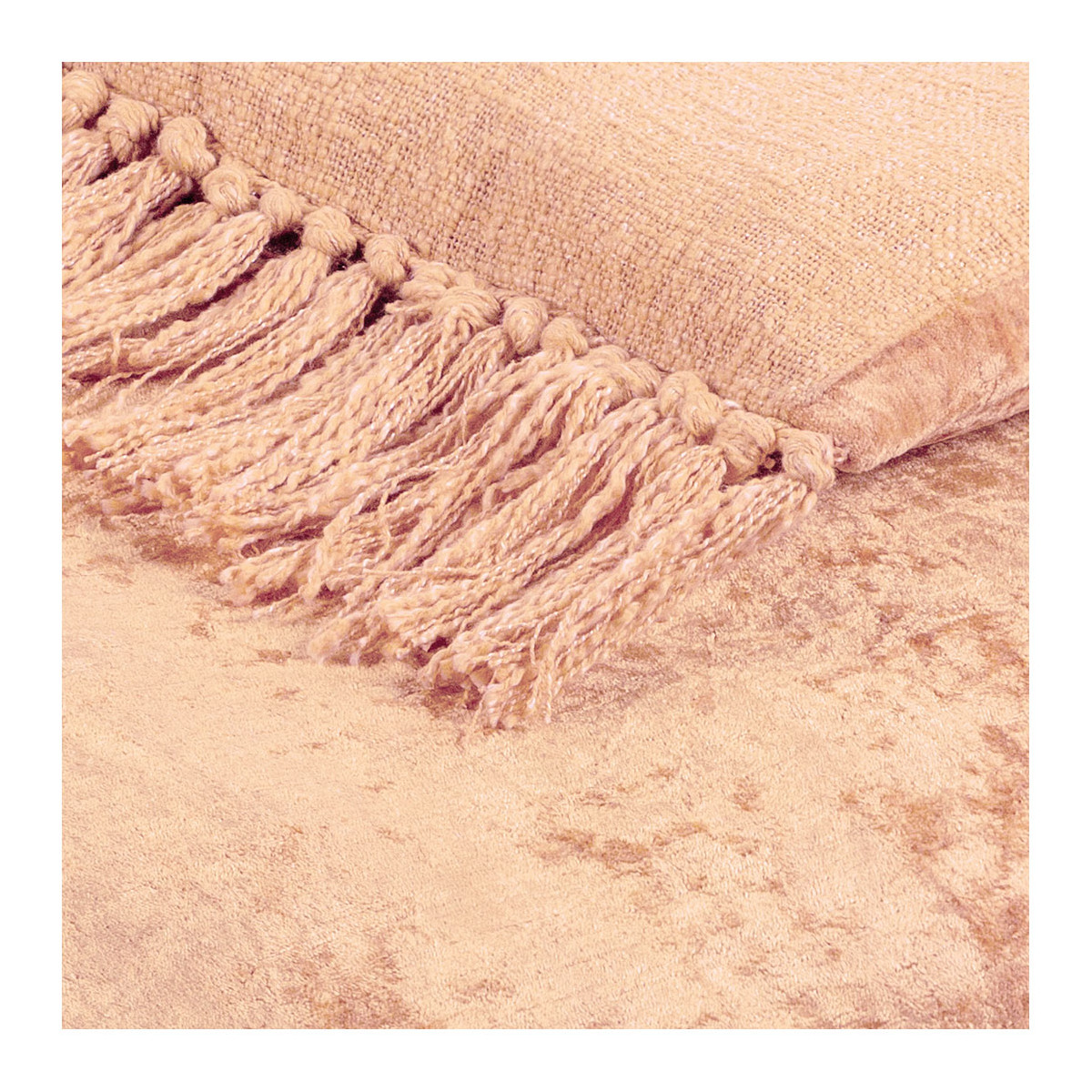 Iridescent velvet futon BLANC D'IVOIRE Pink