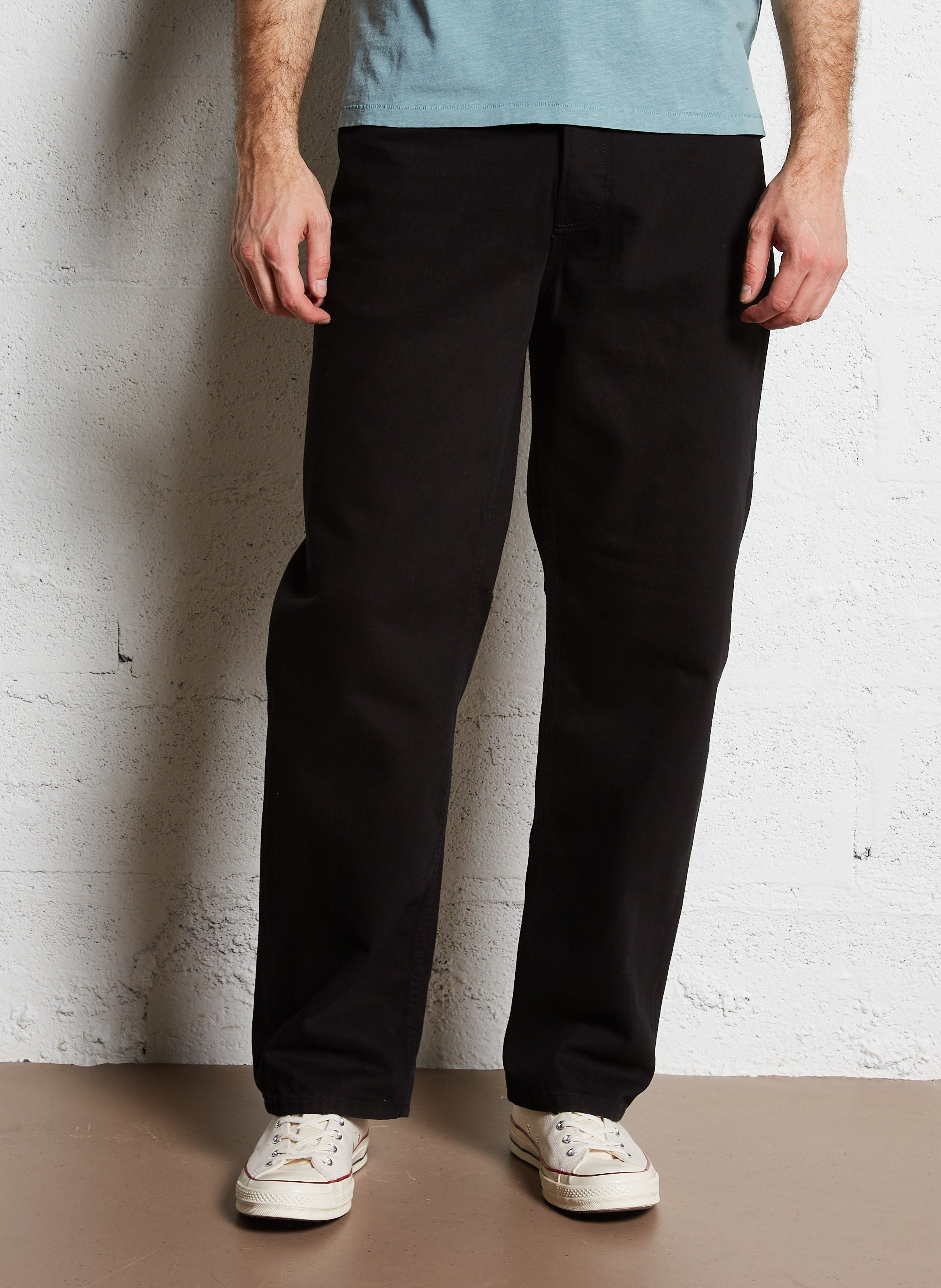 Cotton straight jeans DICKIES Black