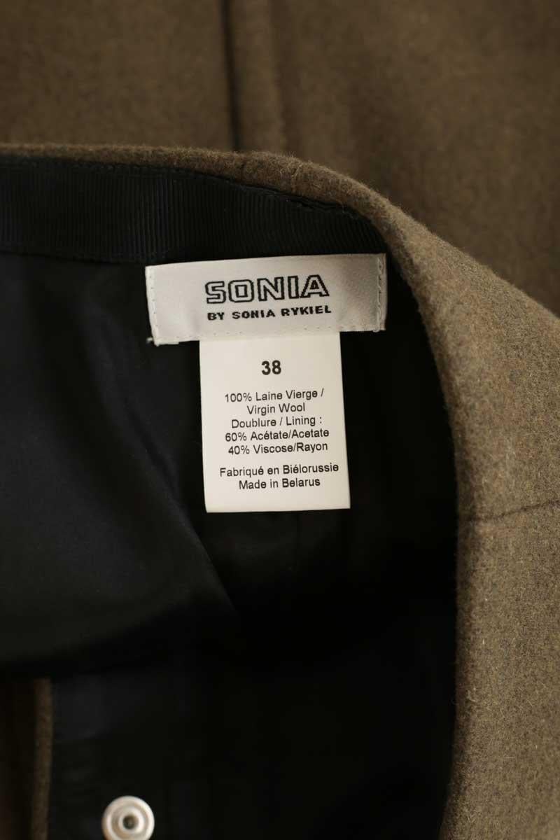 Wool mini skirt SONIA RYKIEL - Seconde Main Khaki