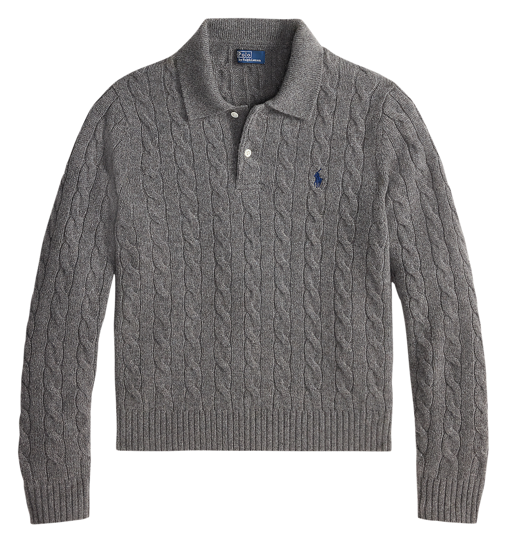 Straight wool and cashmere blend sweater POLO RALPH LAUREN Grey