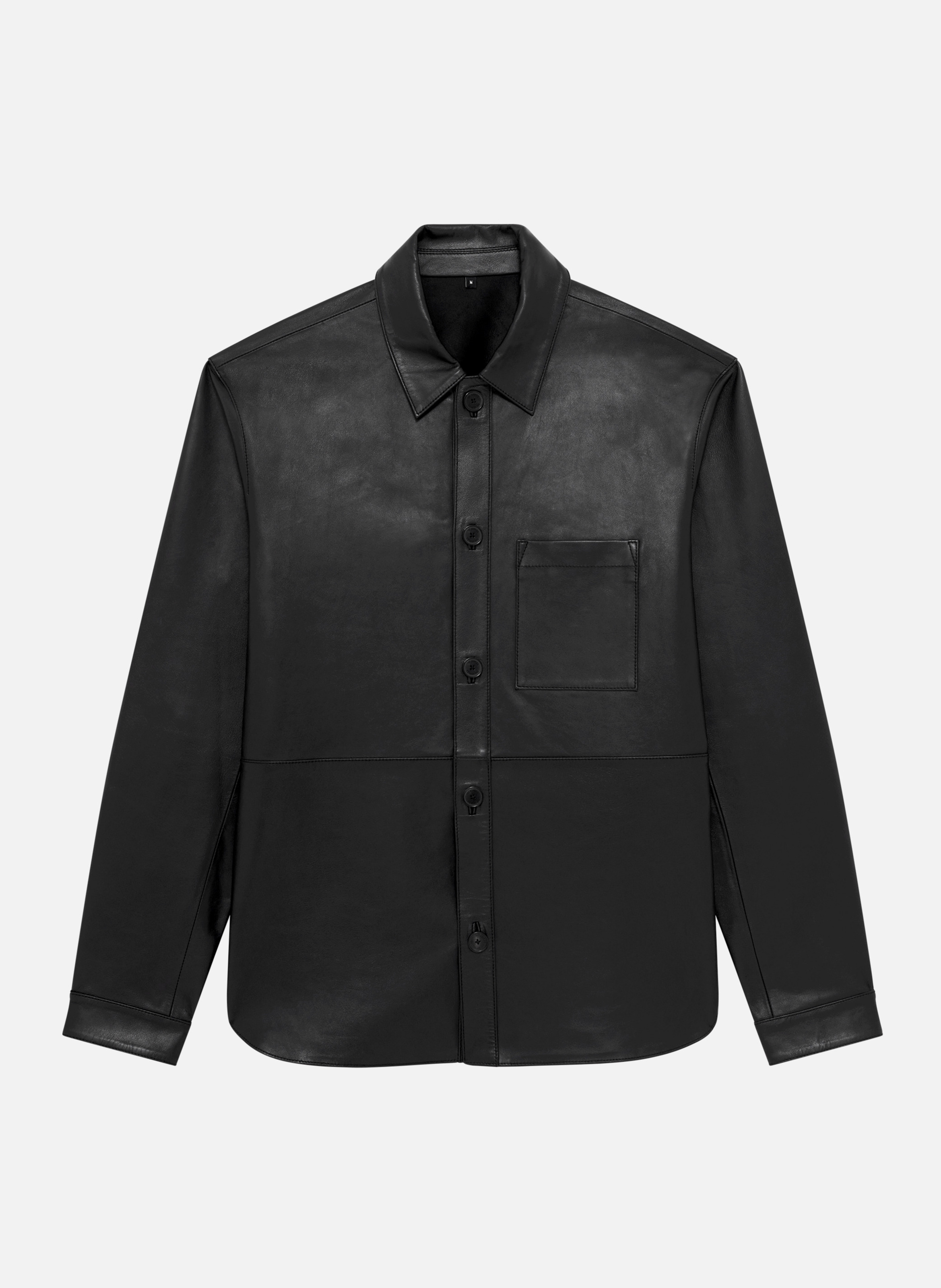 Leather shirt Black