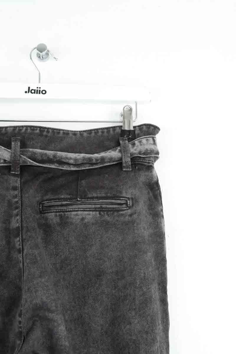 Cropped slim jeans with studs SEZANE - Seconde main Black