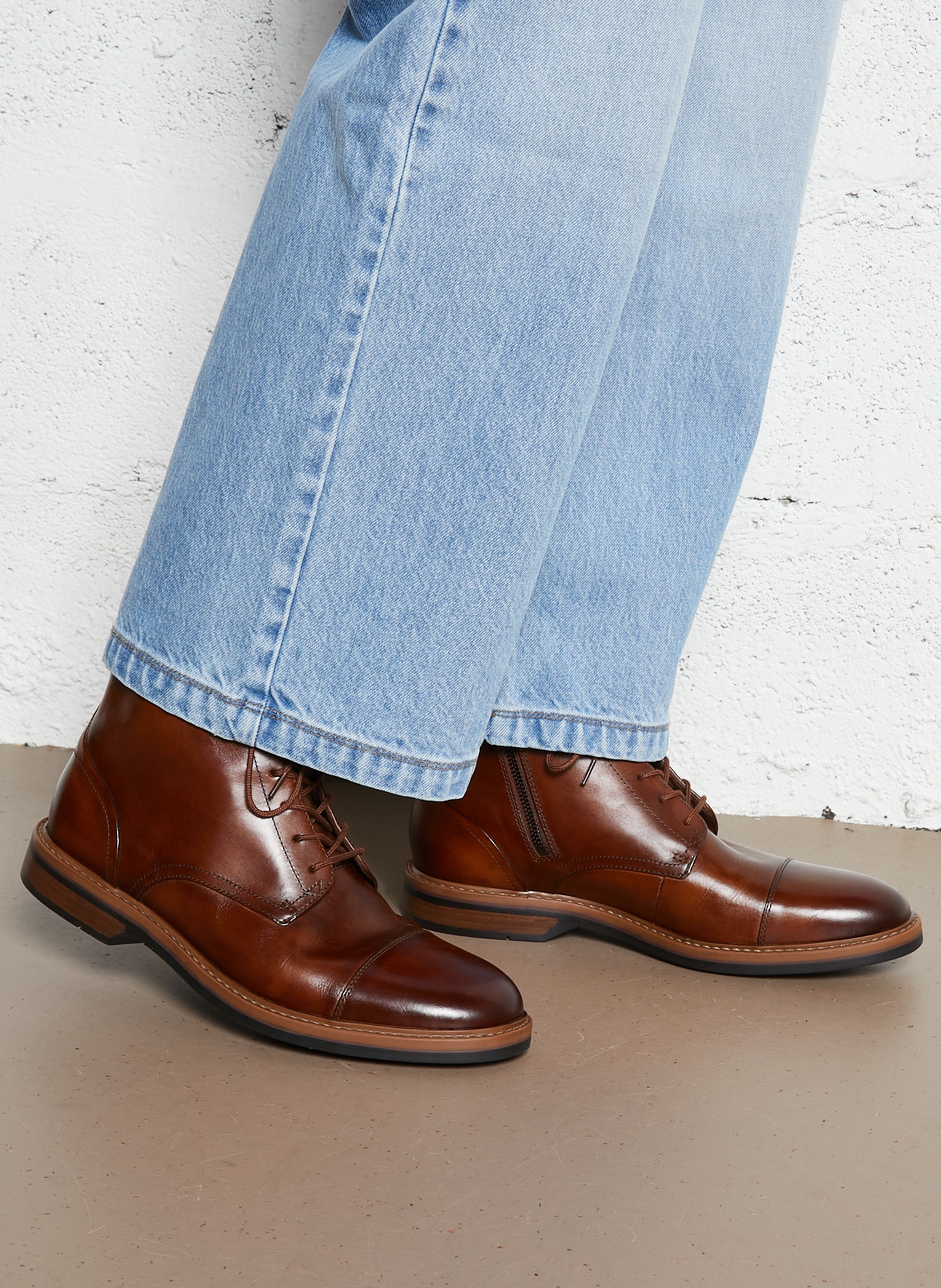 Albert leather boots CLARKS Brown