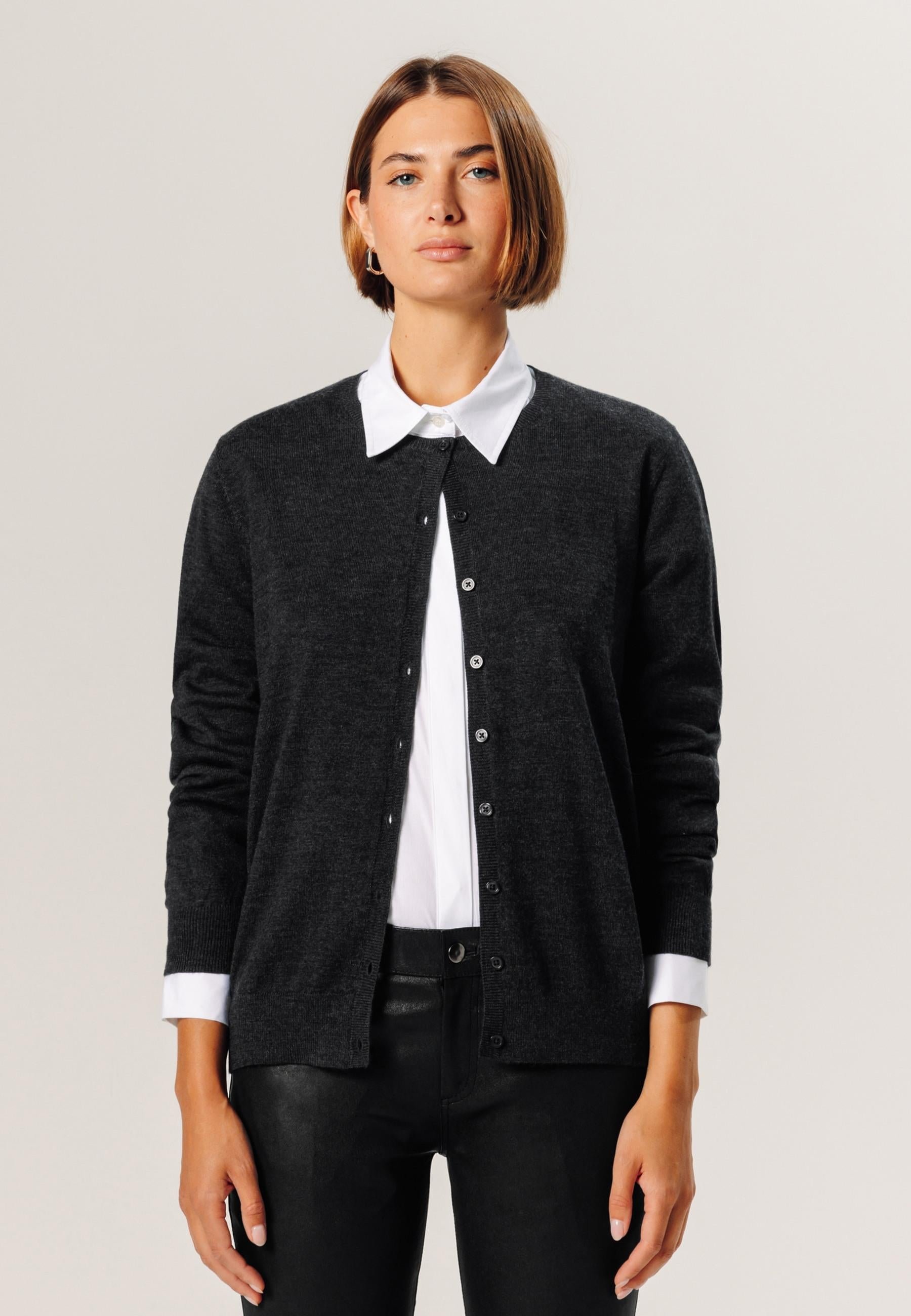 Merino wool cardigan RODIER Grey