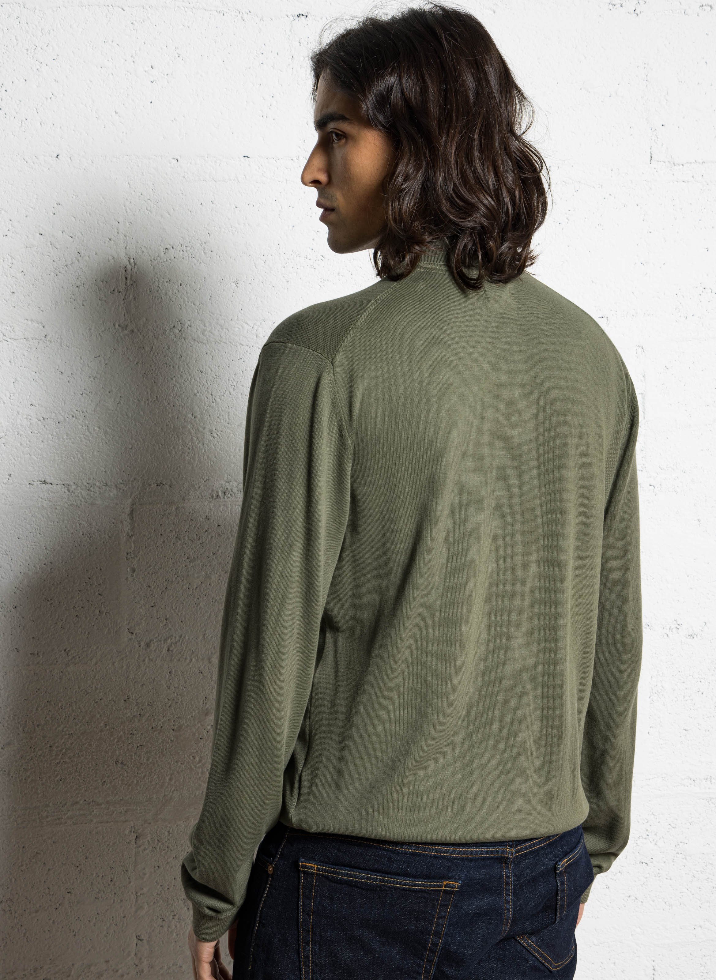 Baumwollpullover mit Polokragen NAPAPIJRI Grun