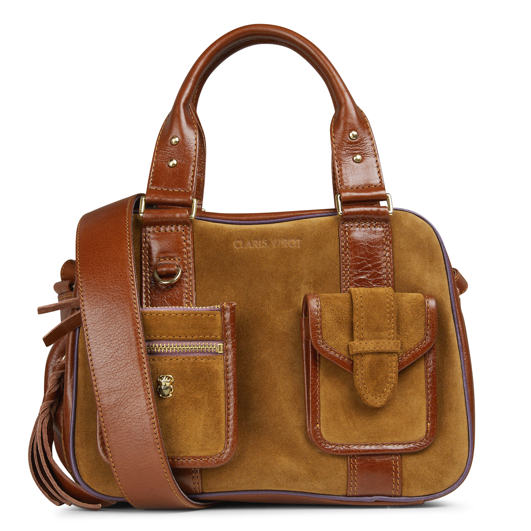 Brieftasche aus Leder CLARIS VIROT Braun