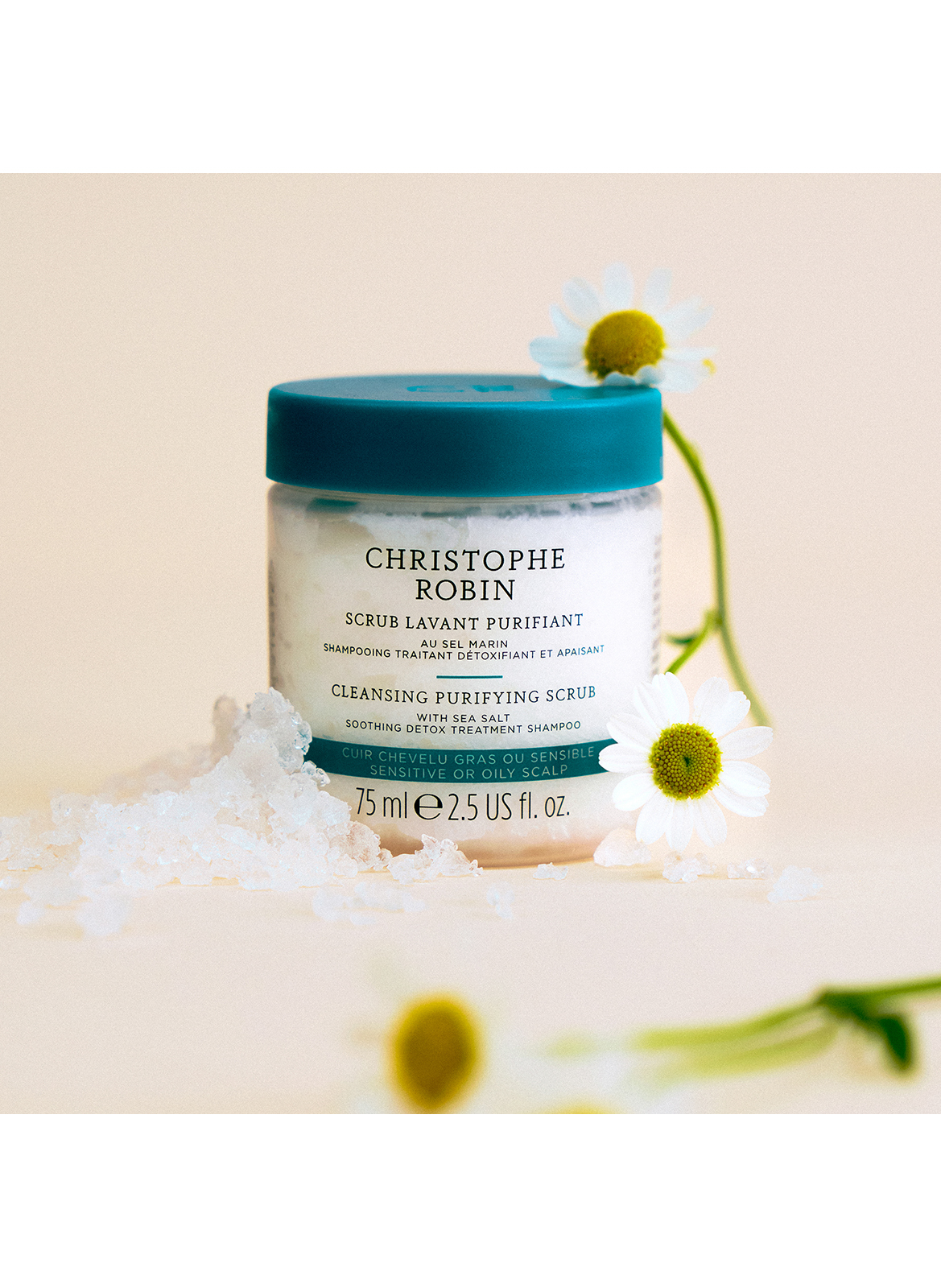 Reinigende scrub met zeezout CHRISTOPHE ROBIN No color