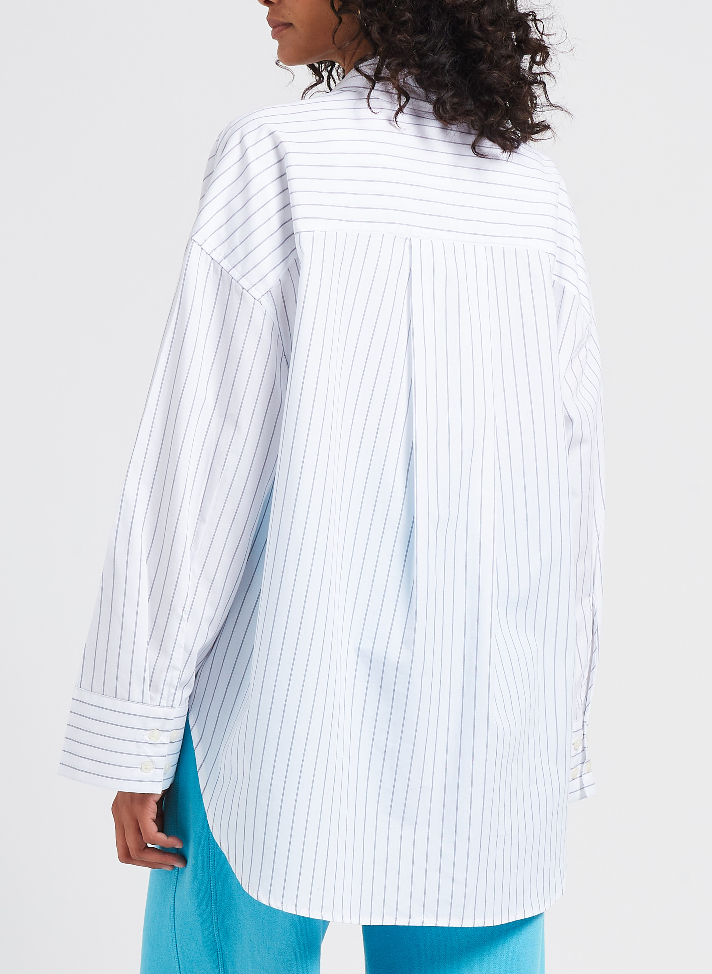 Chemise col classique ample en coton organique SAMSOE SAMSOE Beige