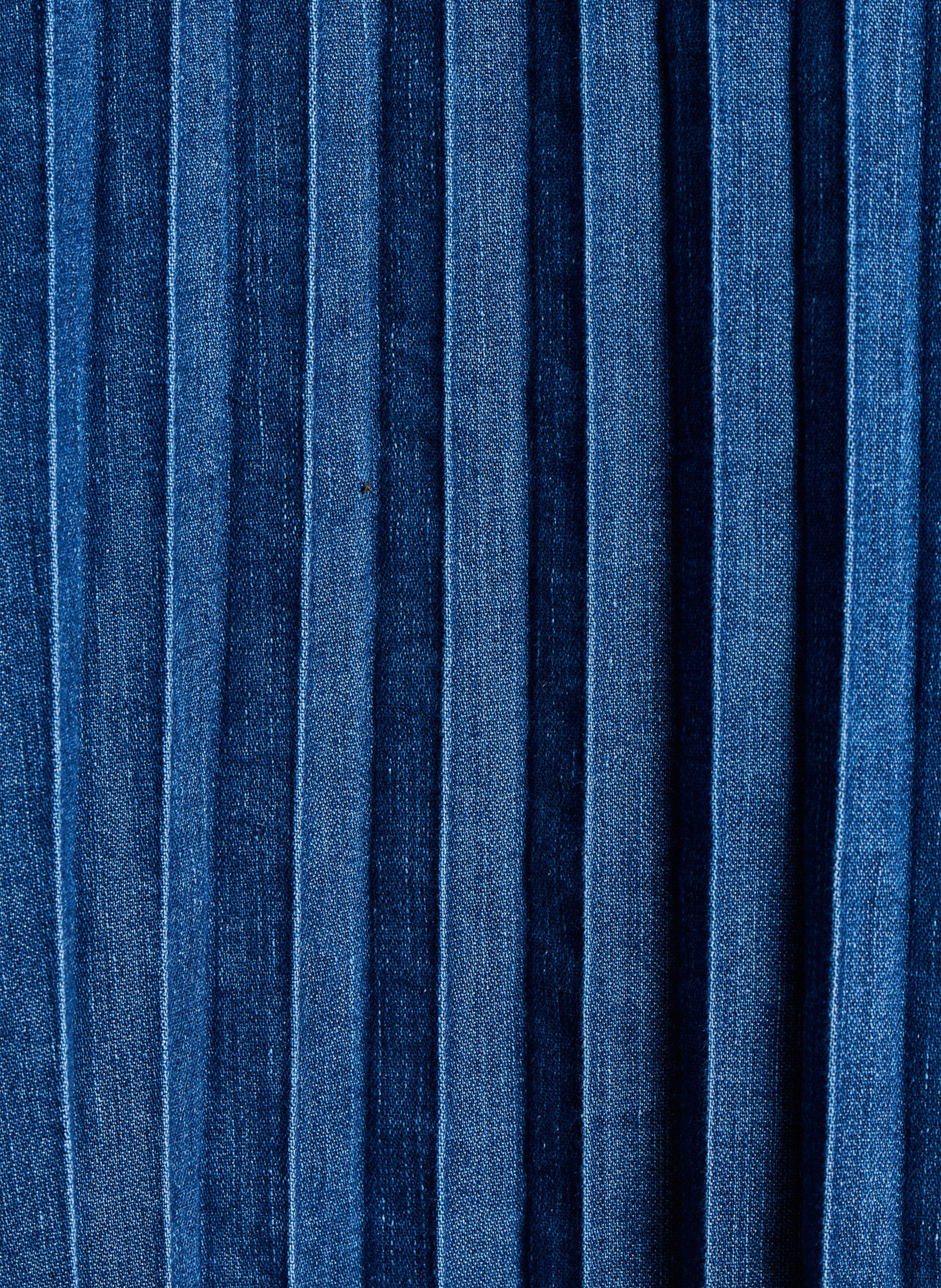 Chemise courte ample en jean LA FEE MARABOUTEE Bleu