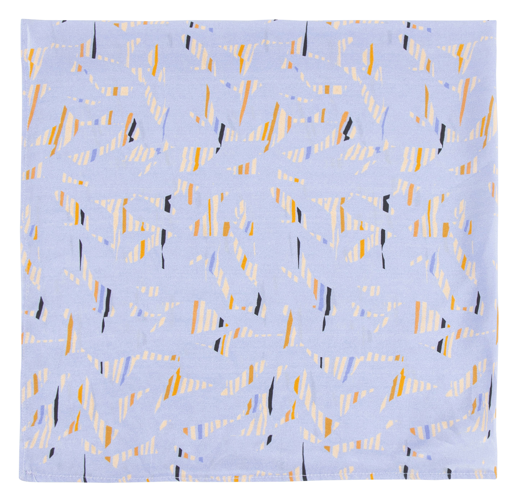 Foulard carré à imprimé exclusif en crêpe SESSUN Bleu