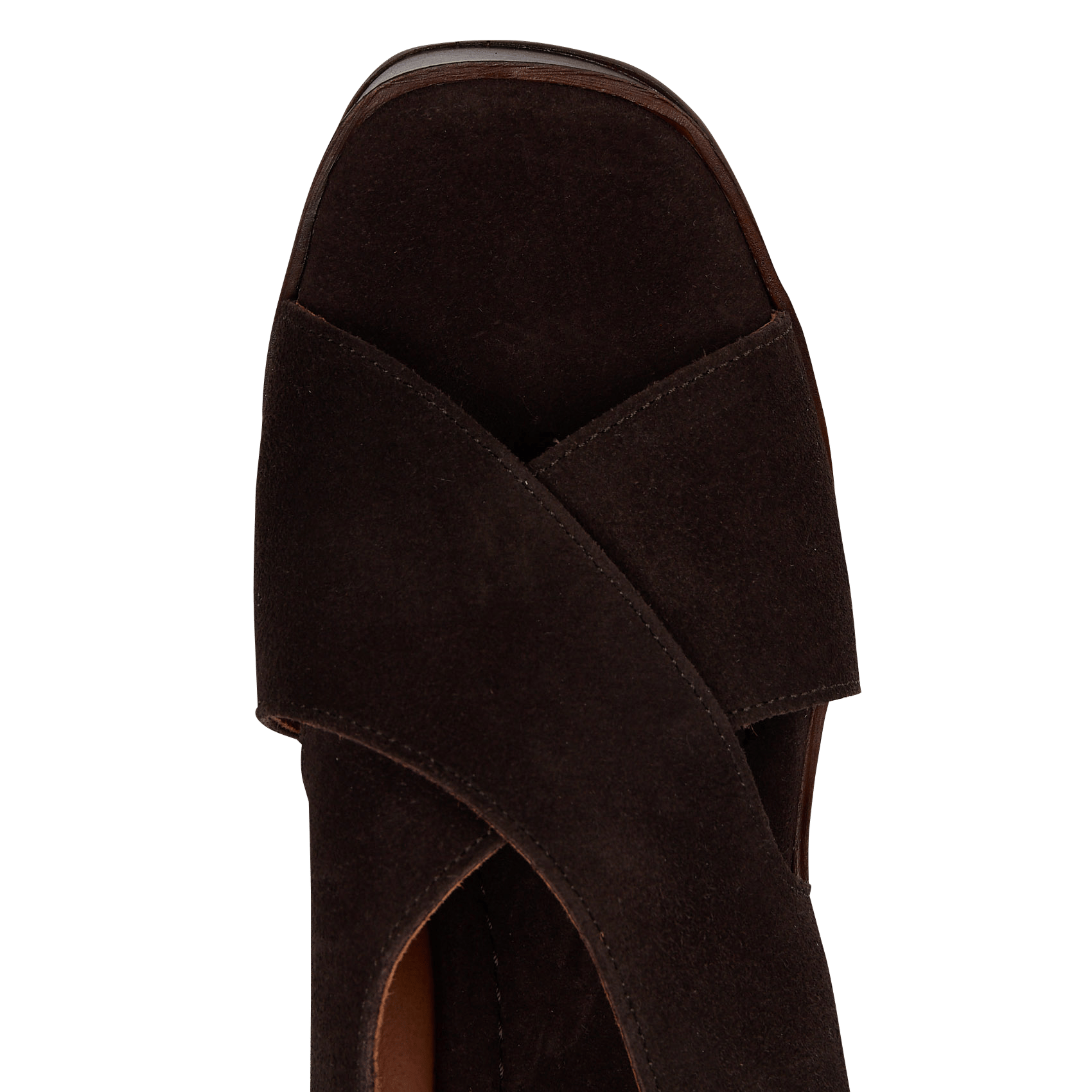 Fabia leather wedge sandals MELLOW YELLOW Brown