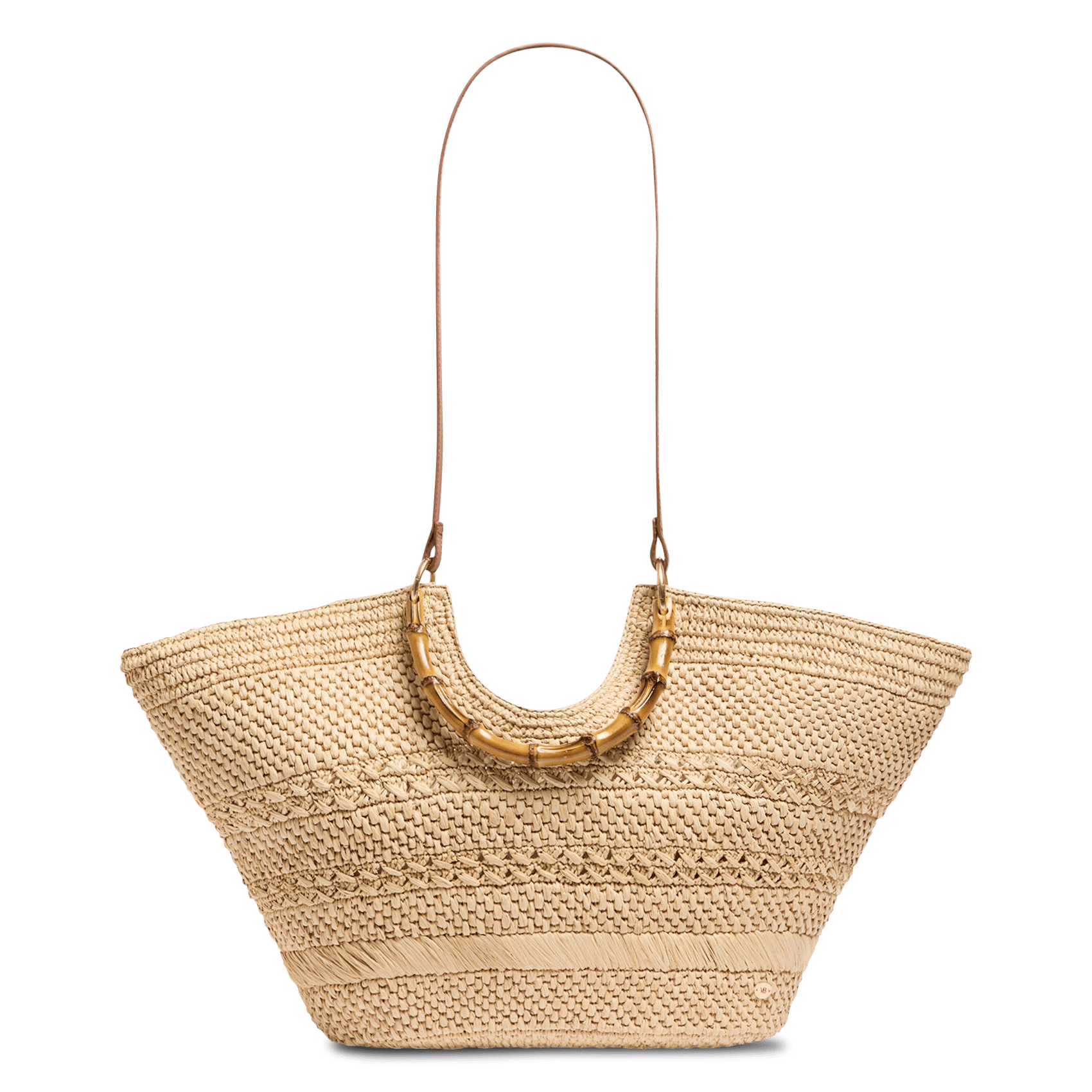 Cabas en raohia VANESSA BRUNO Beige