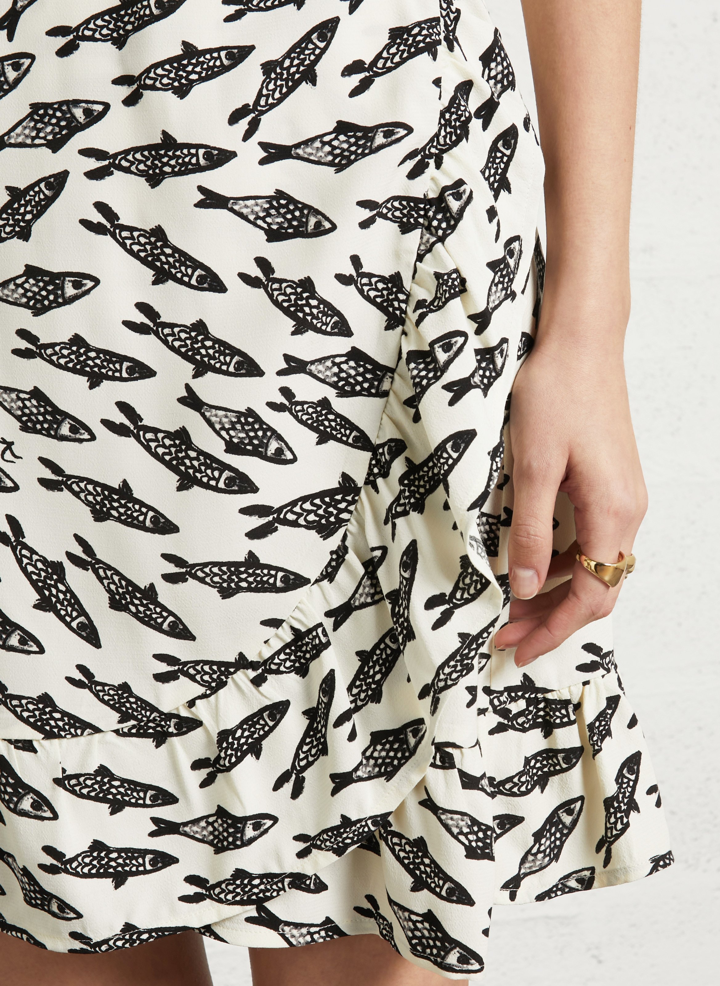 Birmane printed dress FABIENNE CHAPOT White