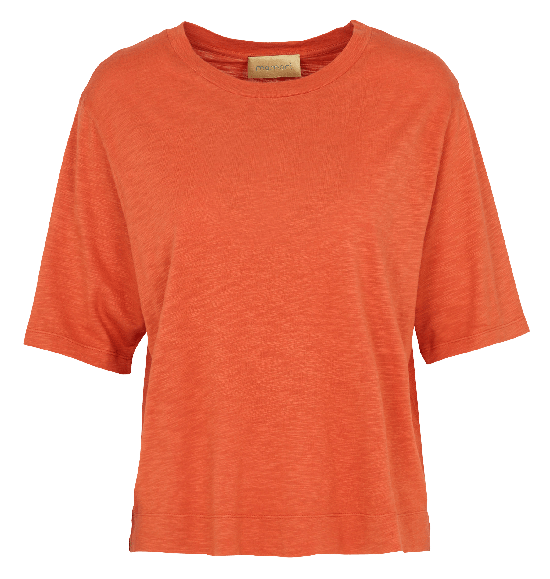 Shirt met rechte pasvorm in gemêleerde stof. MOMONI