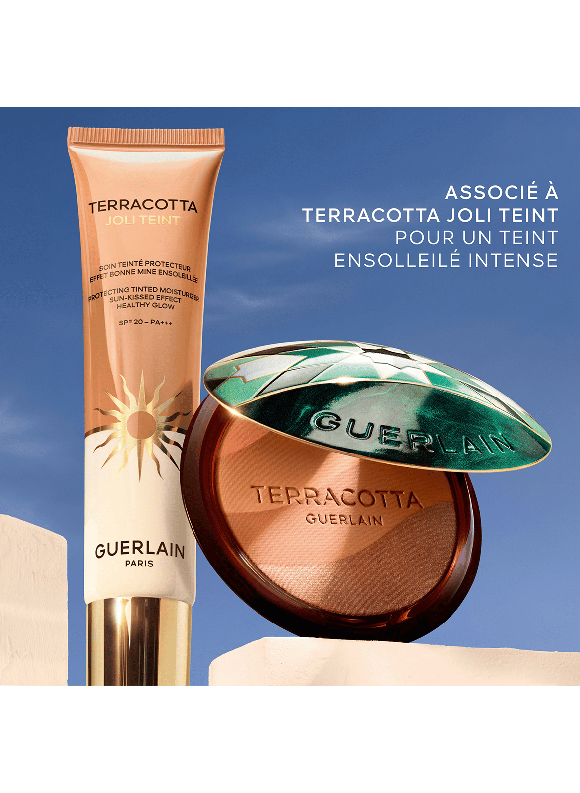TERRACOTTA SUMMER GLOW Das limitierte natural bronzing powder für sommerlichen glow. GUERLAIN 03 summer glow - moyen doré