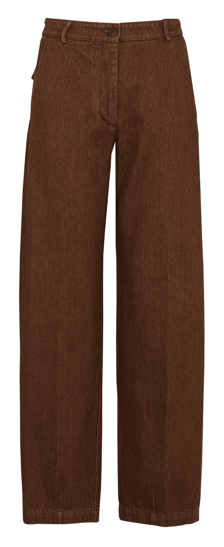 Jean droit en coton HARTFORD Brown