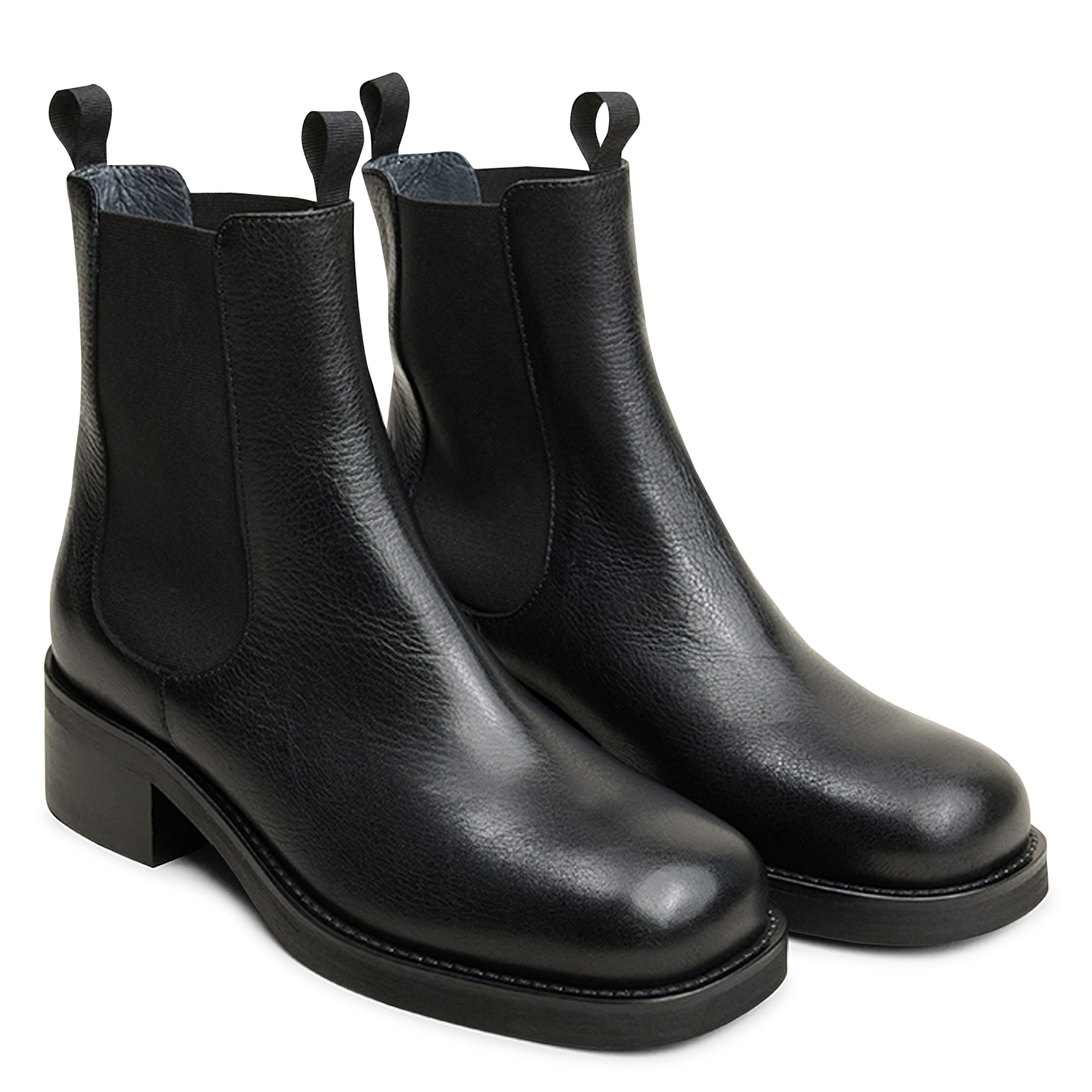 Leather Chelsea boots JONAK Black