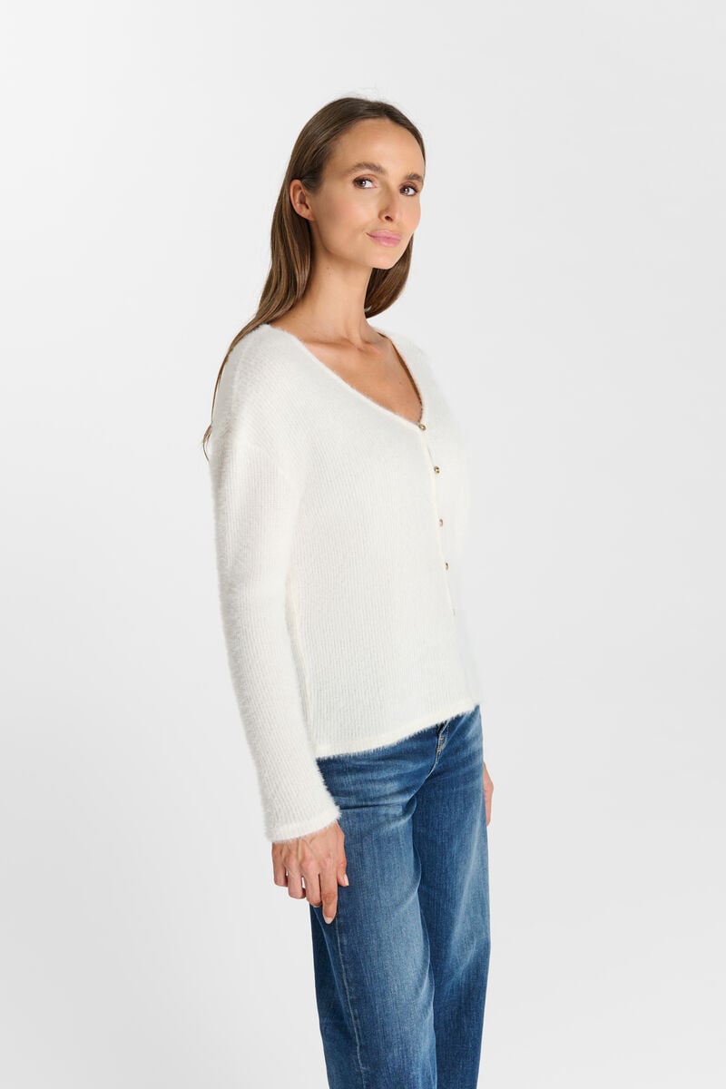 Cardigan LE TEMPS DES CERISES White