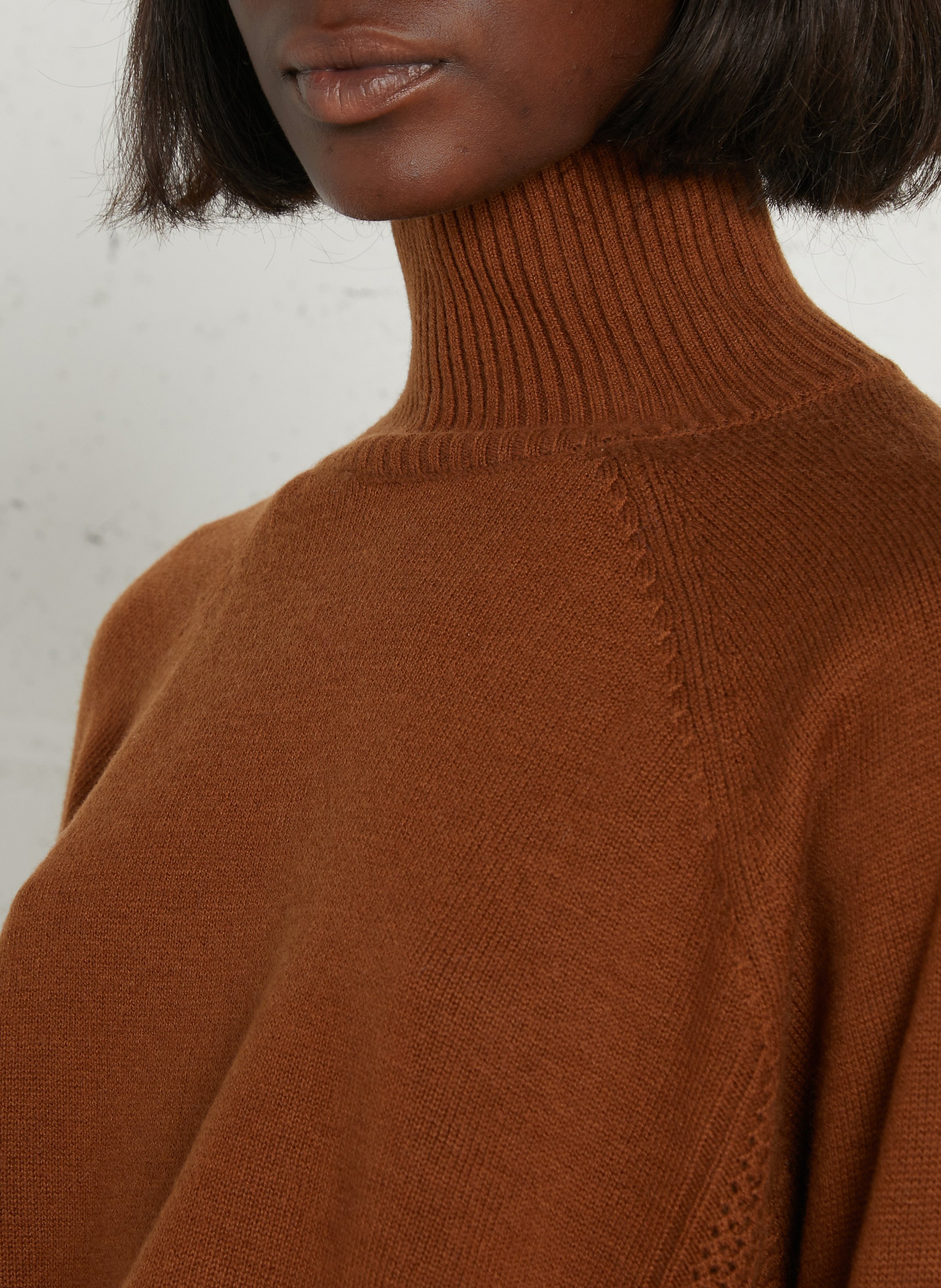 Oversized wool sweater DES PETITS HAUTS Brown