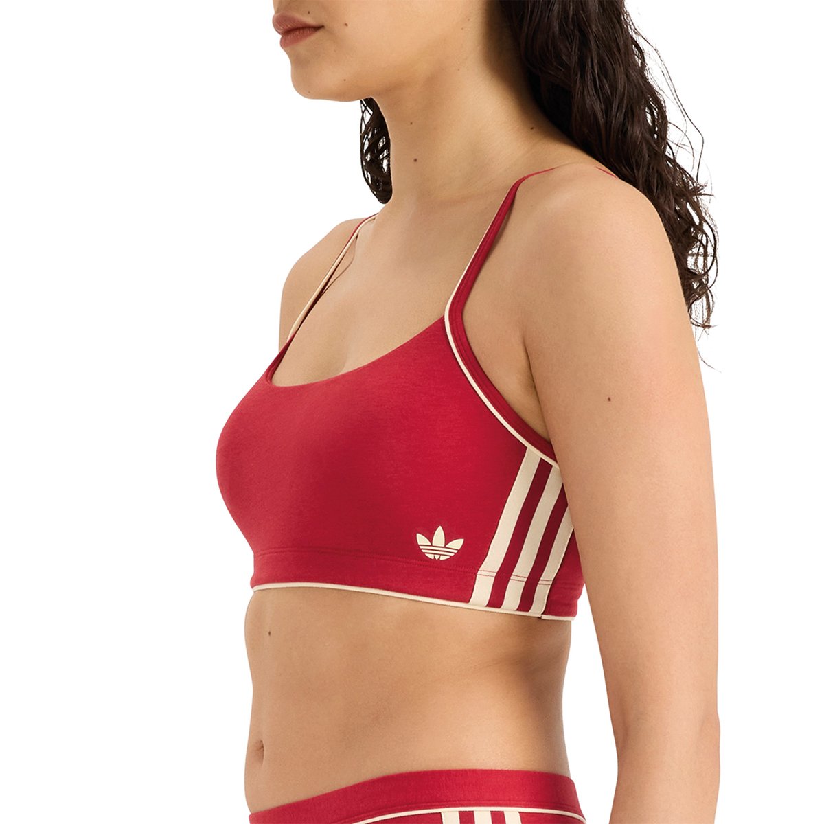 Women's adidas Originals adicolor Comfort Cotton Flex Bra | Red ADIDAS UNDERWEAR Women