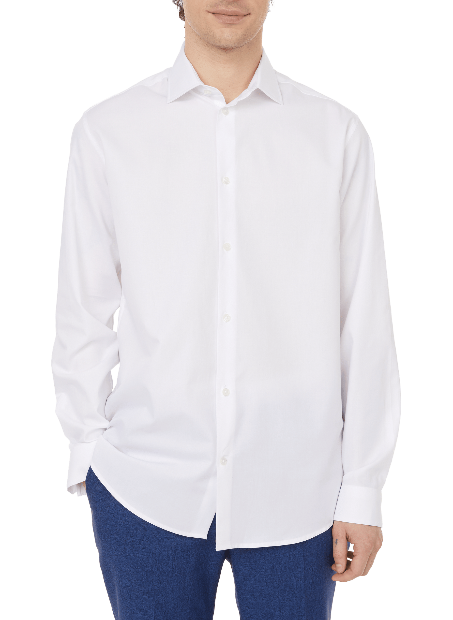 Washed cotton shirt AU PRINTEMPS PARIS White