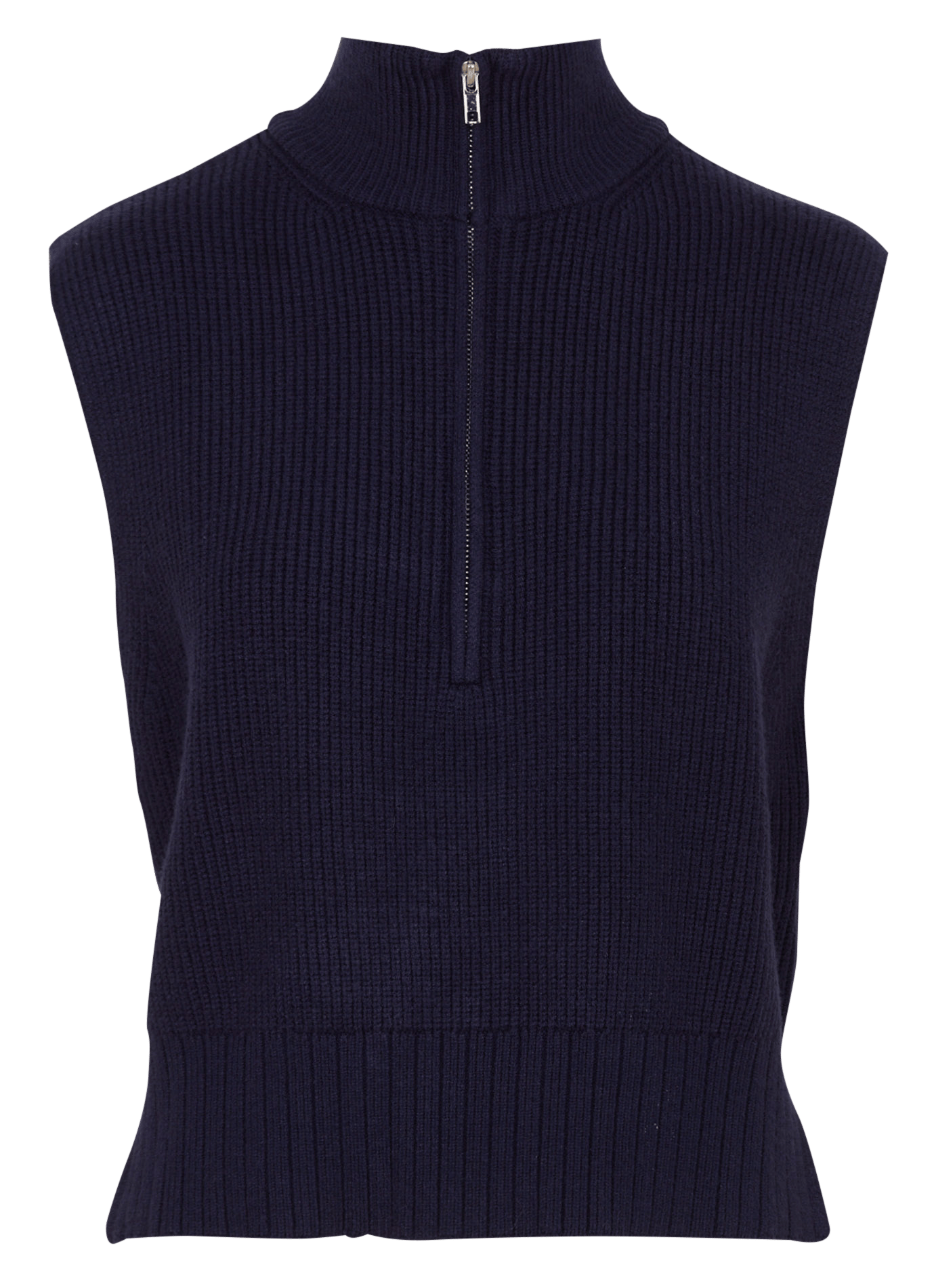 Pull col montant zippé sans manches KOOKAI Bleu