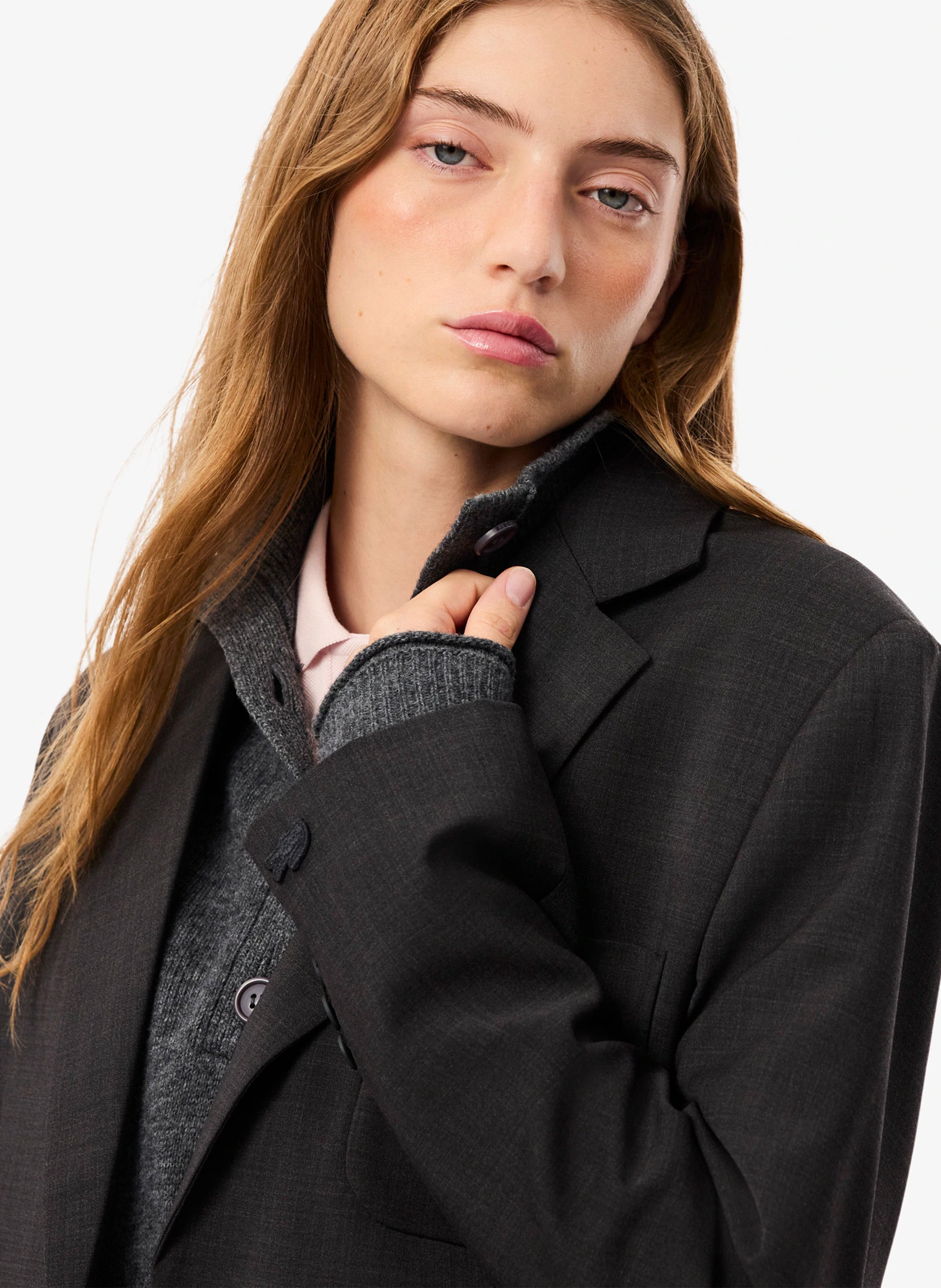 Blazer with tailored collar LACOSTE Brown