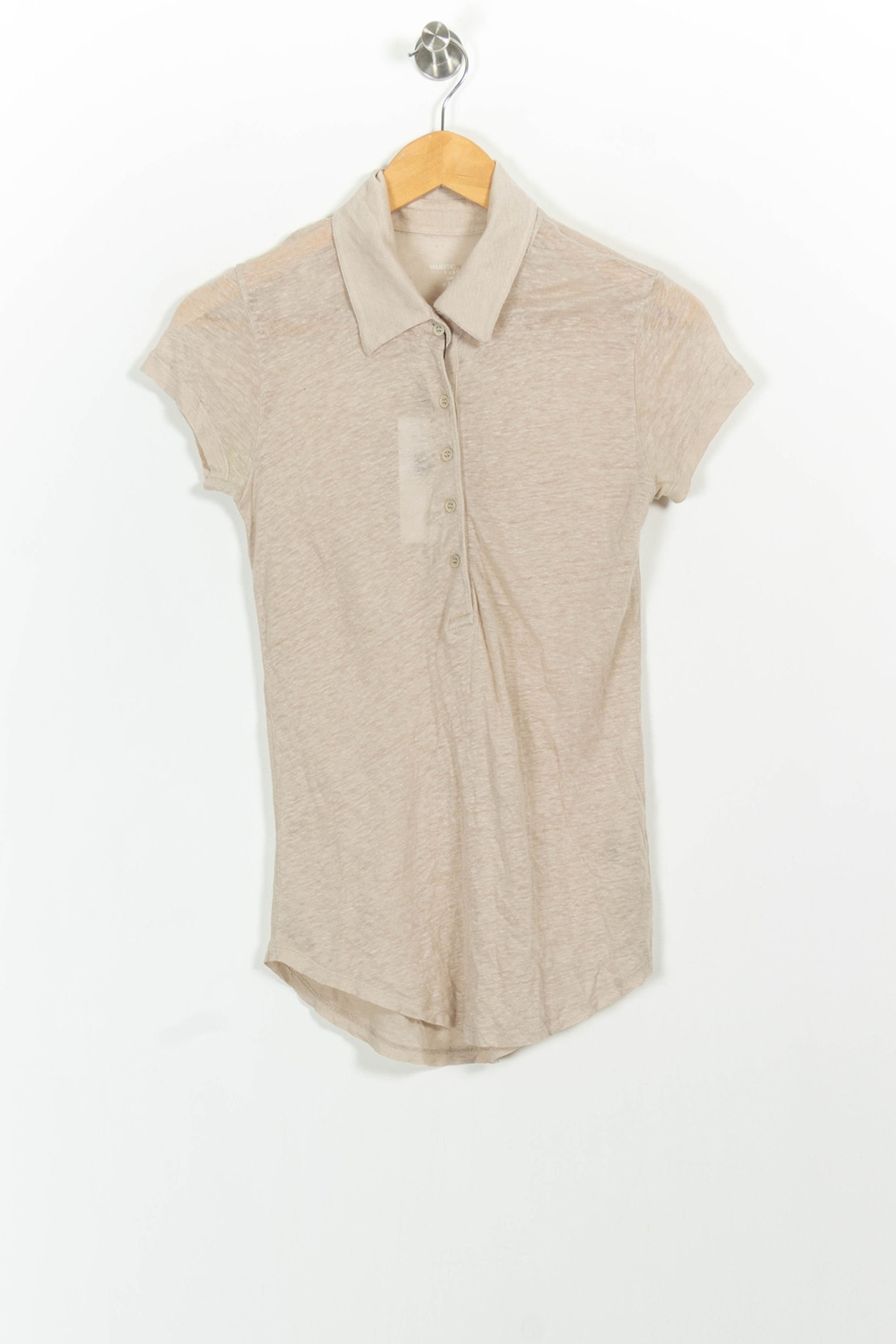 T-shirt MAJESTIC FILATURES - SECONDE MAIN Beige