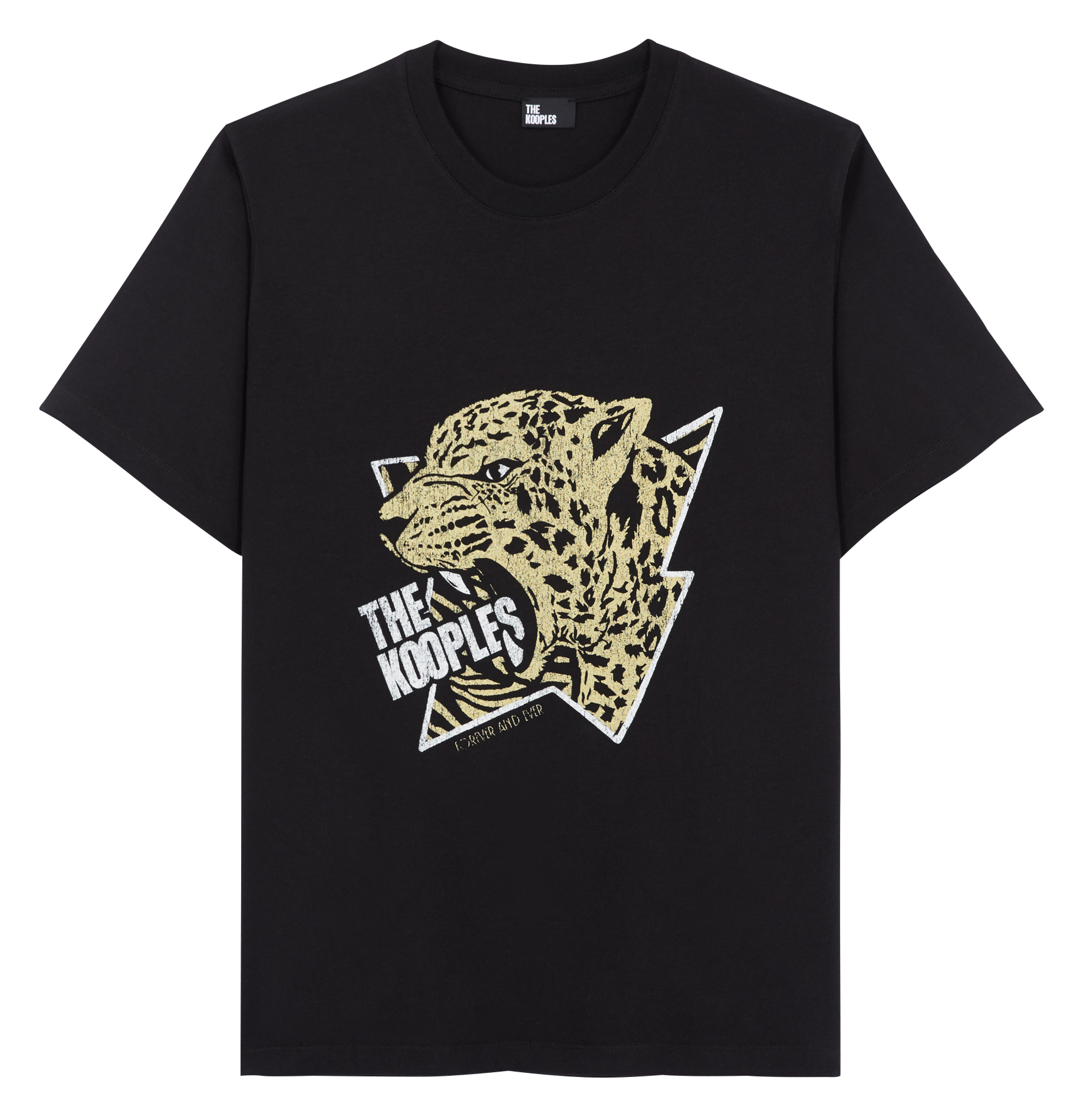 Katoenen T-shirt met print THE KOOPLES Zwart