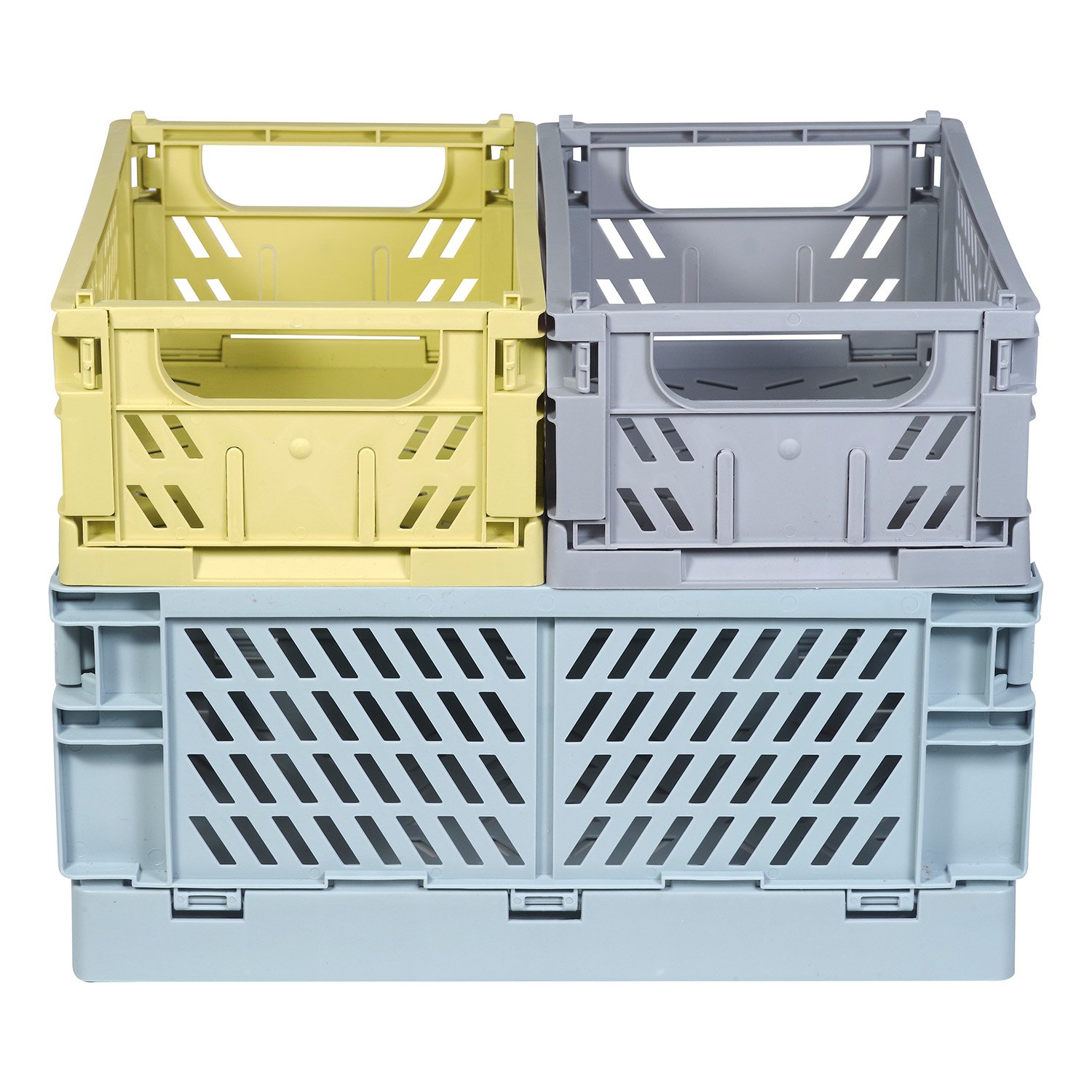 Storage boxes, set of 3 KINDSGUT Yellow