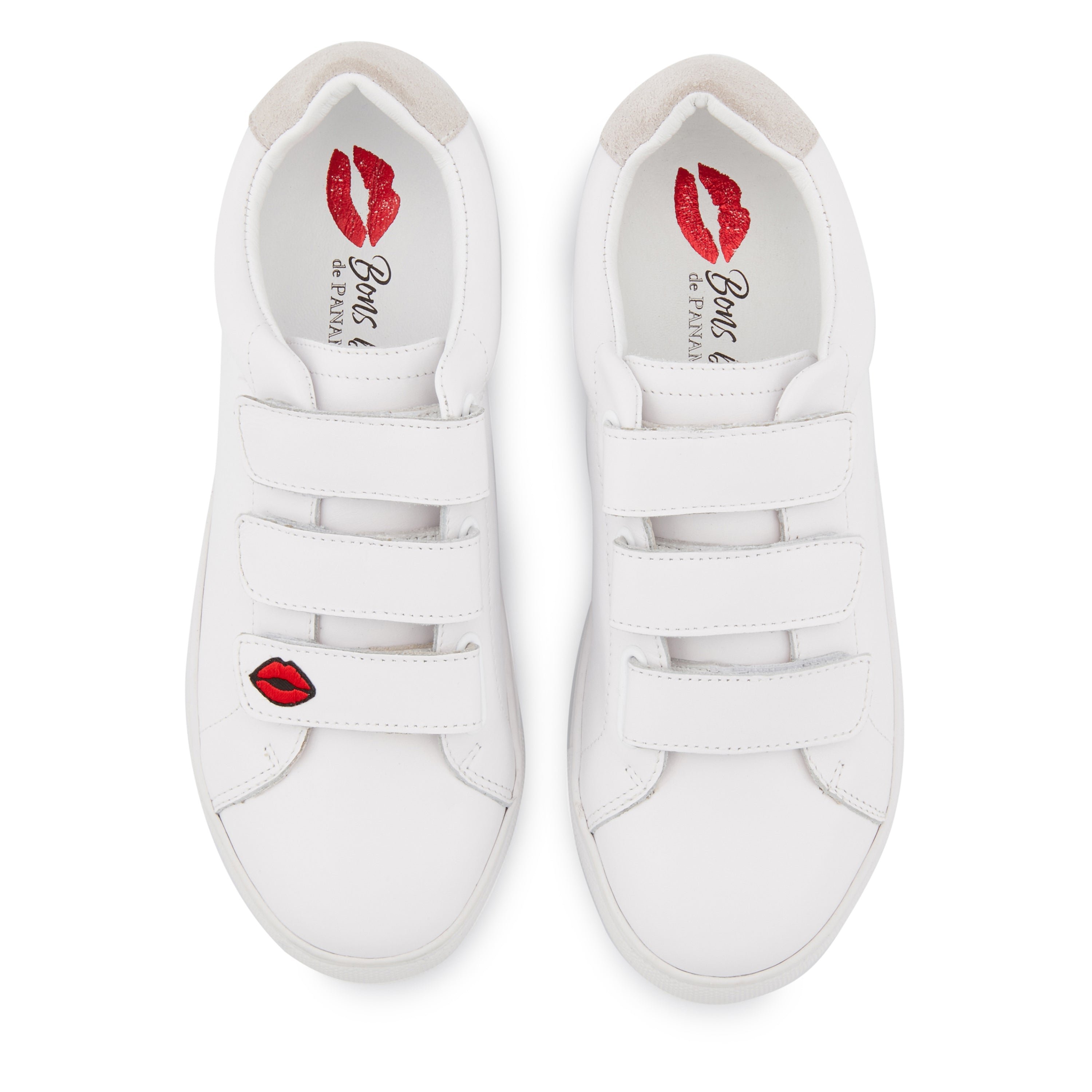 Leather sneakers BONS BAISERS PARIS White