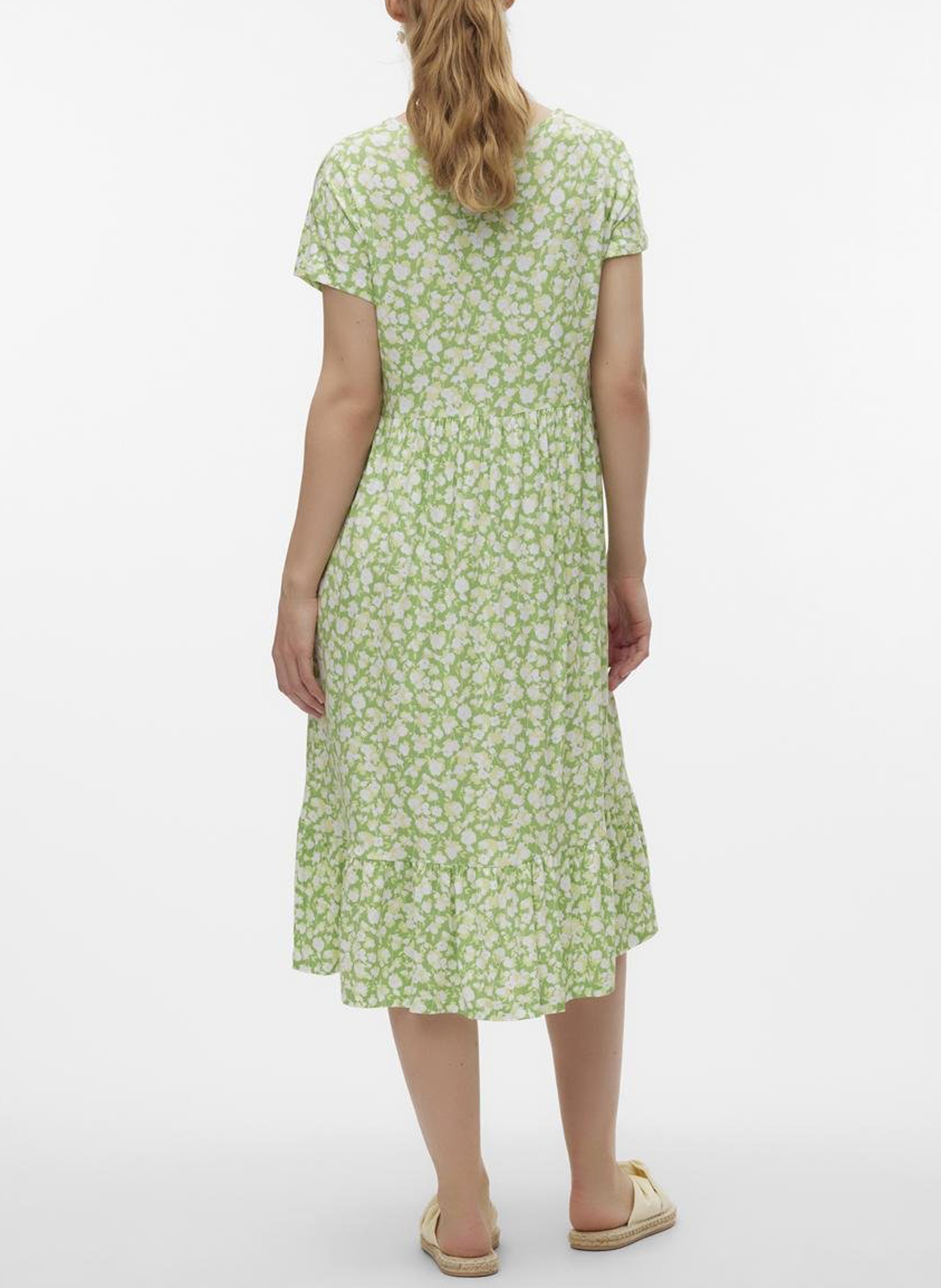 Straight V-neck midi dress MAMALICIOUS Multicolored