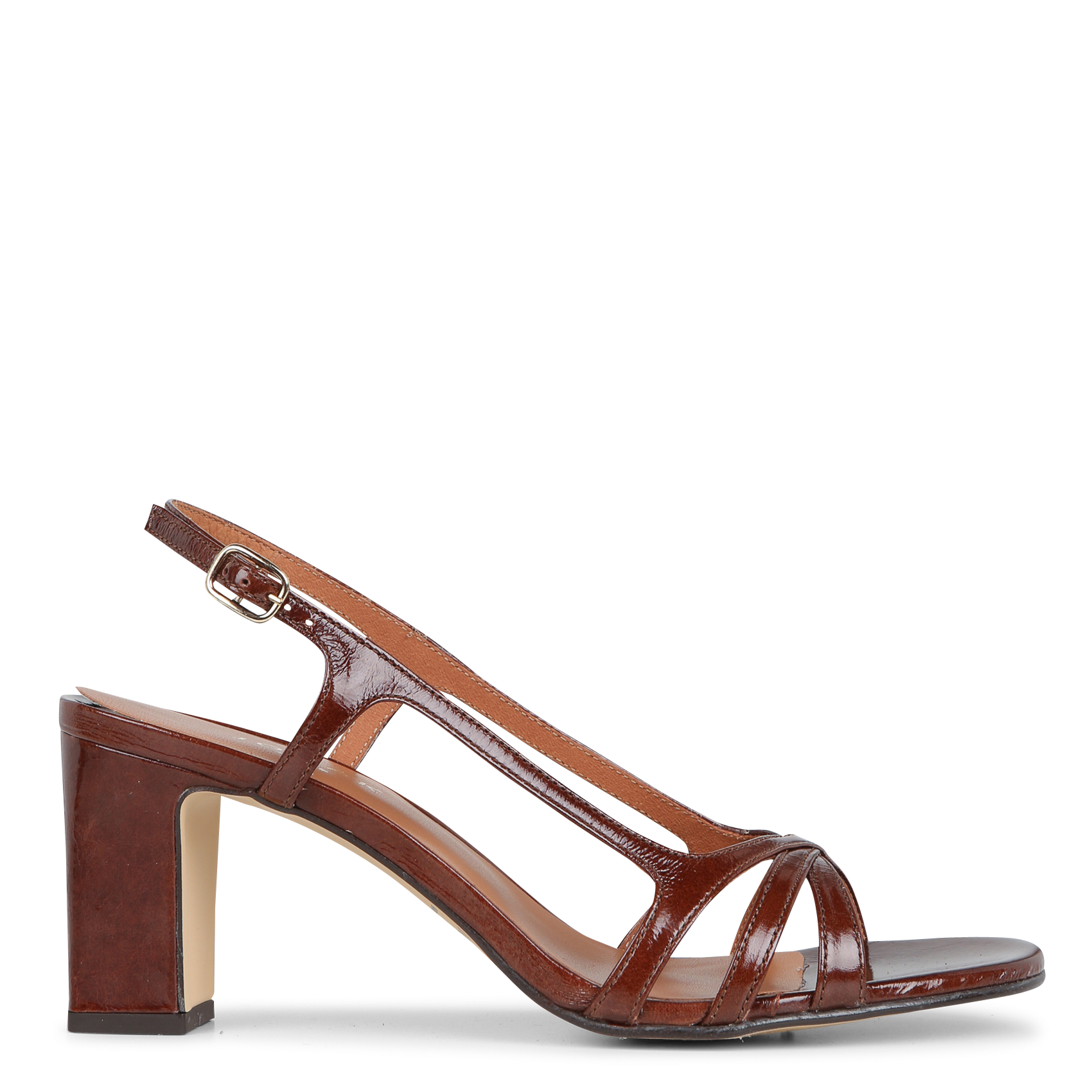 Sandales haute en cuir JONAK Marron