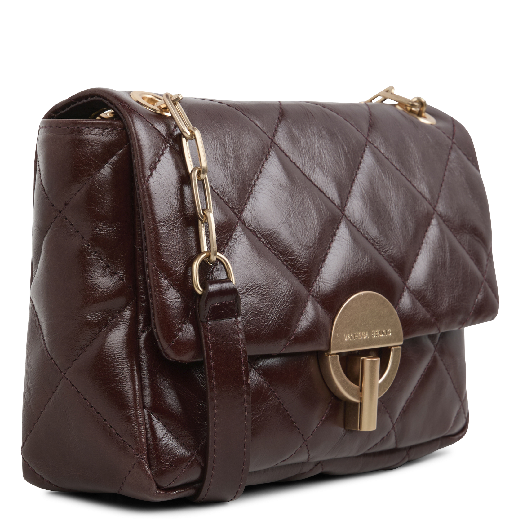 Dori leather shoulder bag VANESSA BRUNO Brown