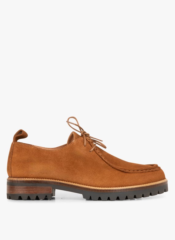 Brown Suede Derby shoes