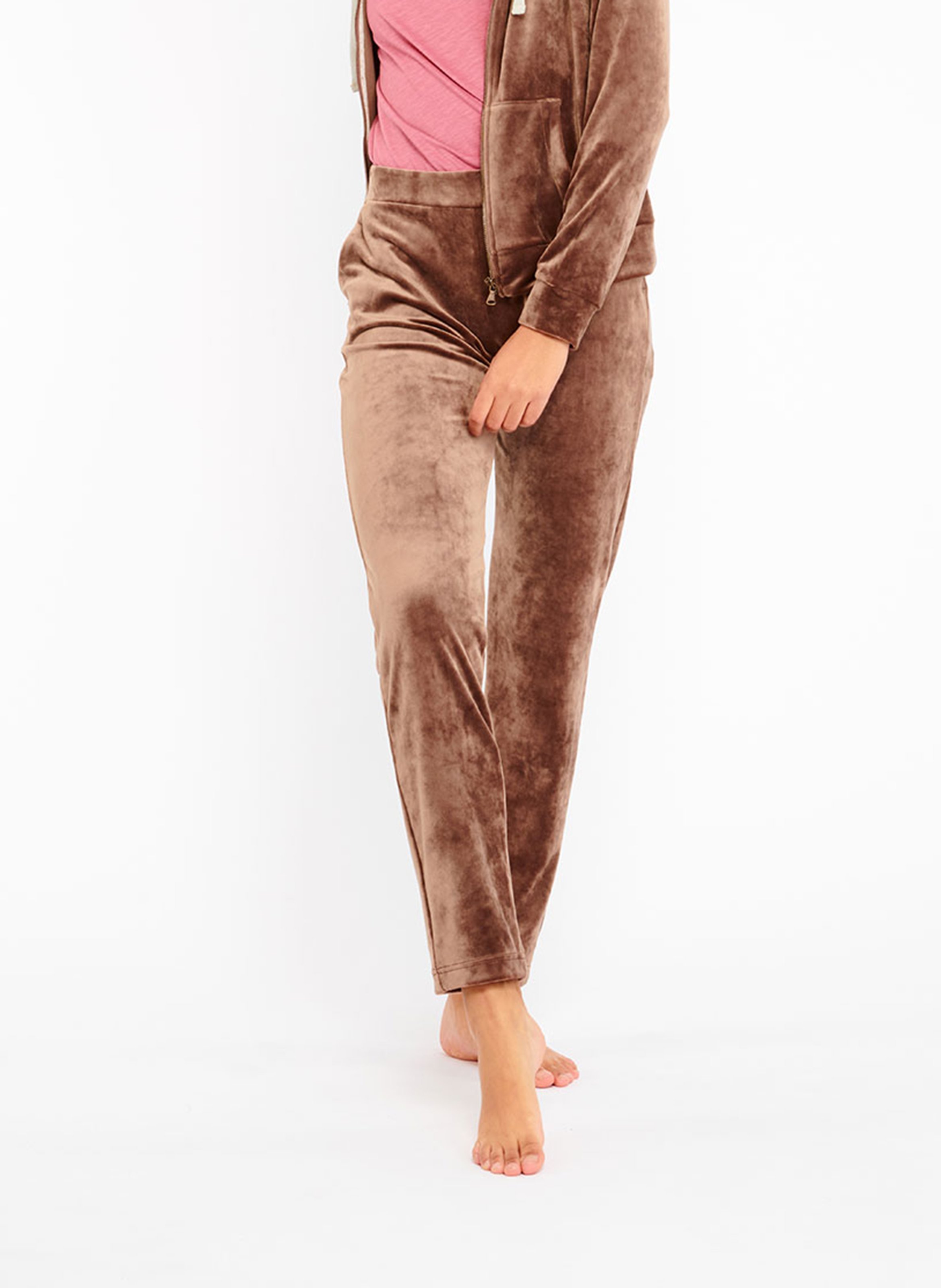 Pantalon de jogging en velours BANANA MOON Marron