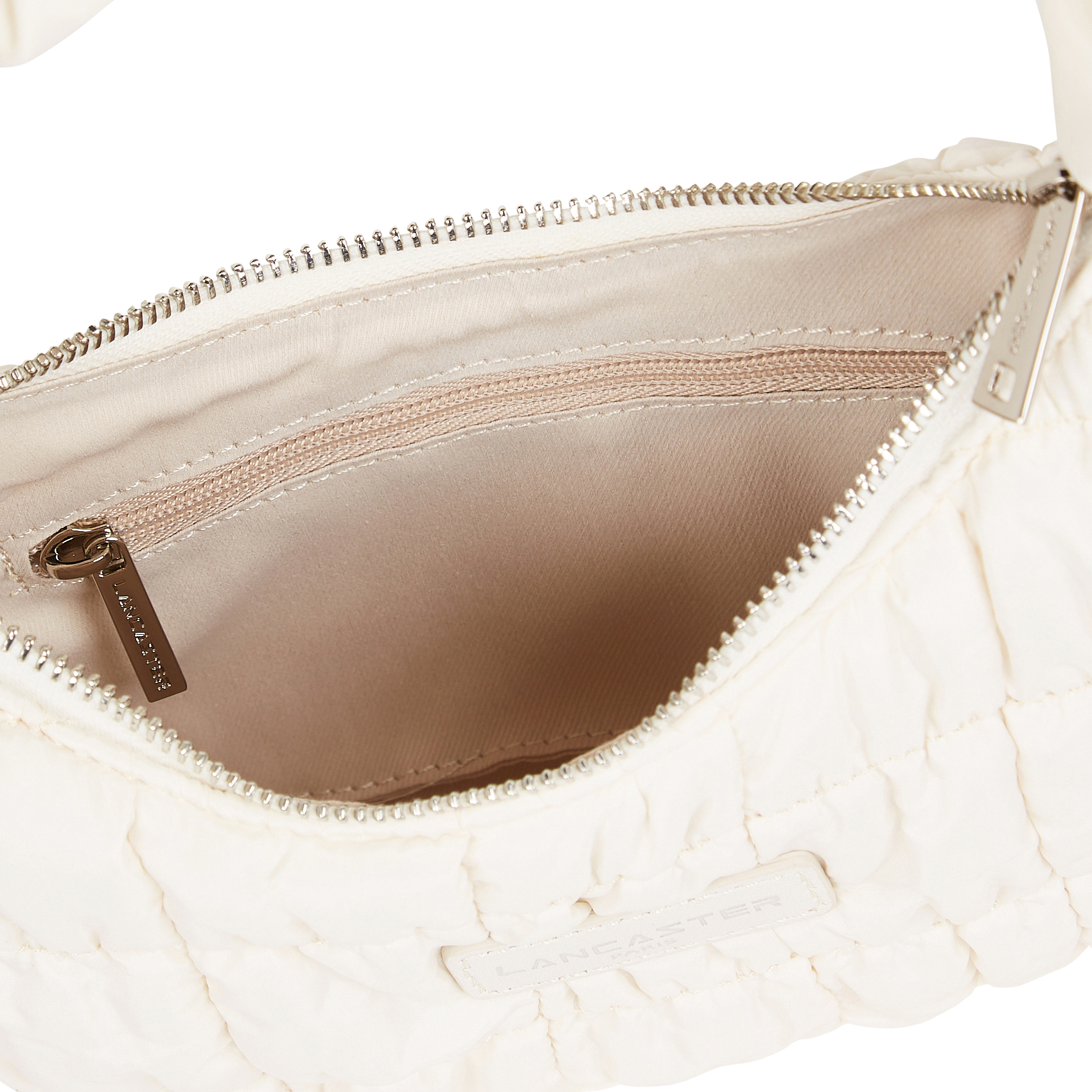 Bolso acolchado de hombro LANCASTER PARIS Blanco