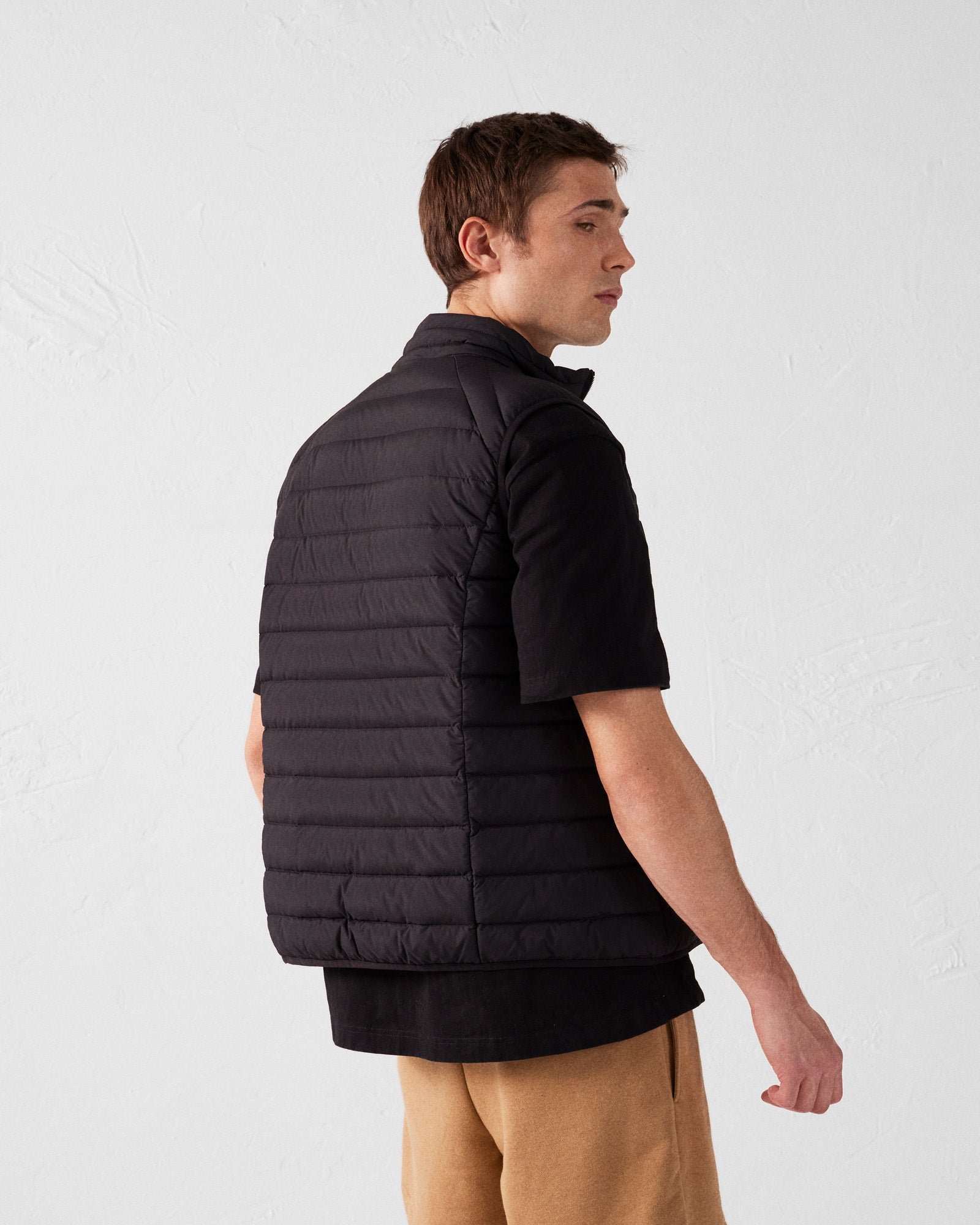 Stretch sleeveless puffer jacket Arafo JOTT Black