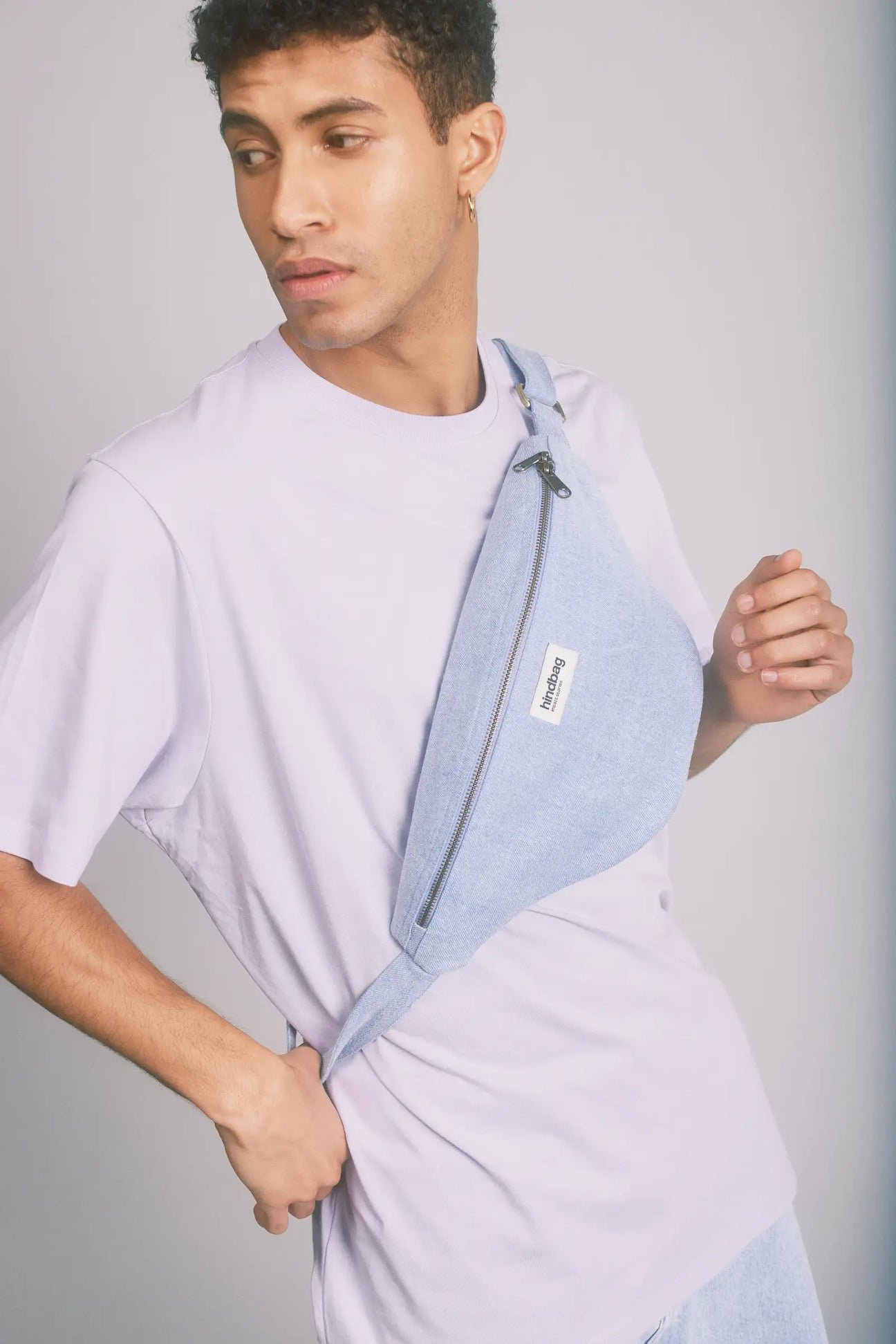 Cotton waist bag HINDBAG Blue