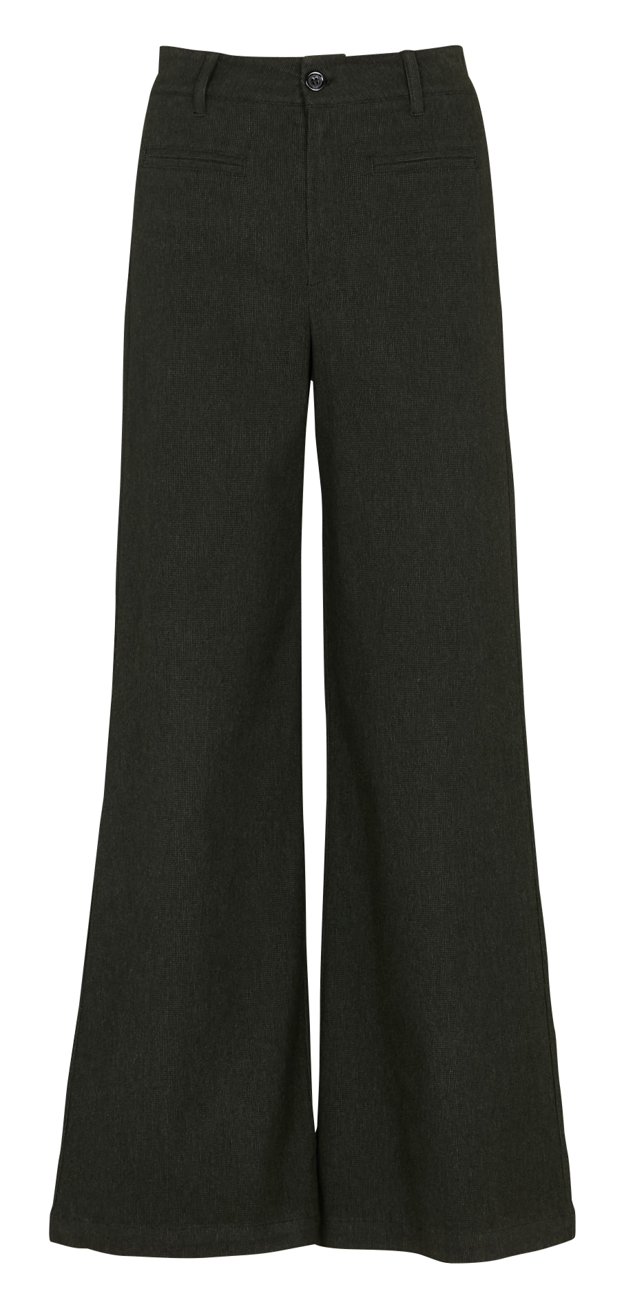 Pantalon droit taille haute jacquard MAISON HOTEL Noir