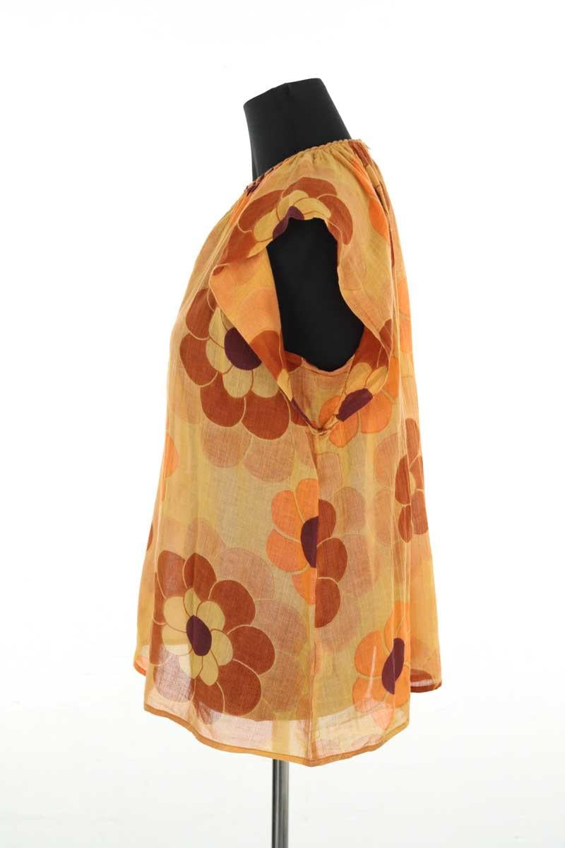 Cotton blouse ANTIK BATIK - Seconde Main Brown