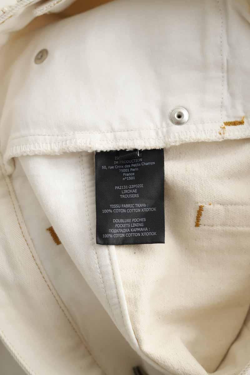 Cotton straight jeans ISABEL MARANT - Seconde Main Beige