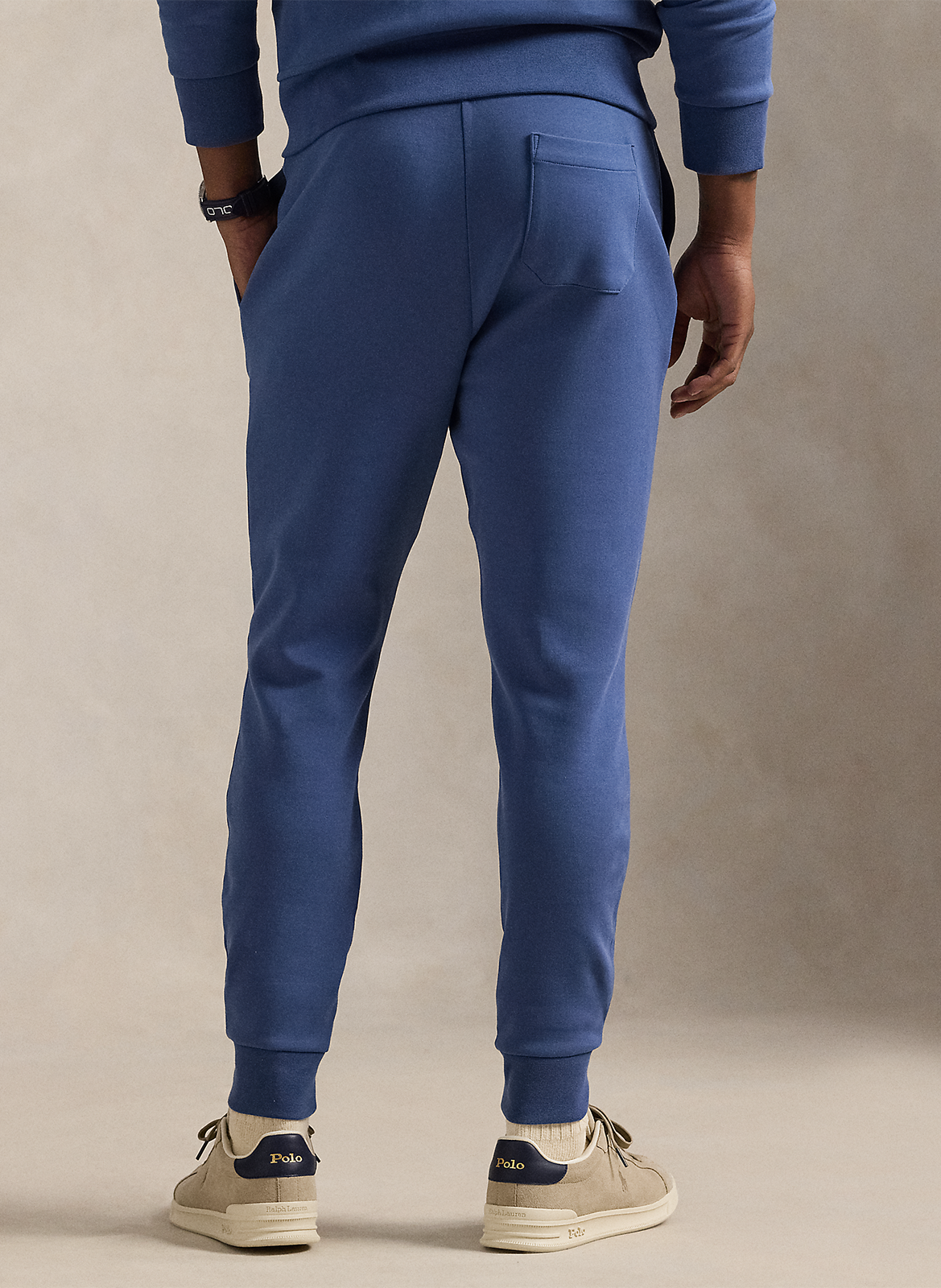 Jogging ajusté en coton mélangé POLO RALPH LAUREN Bleu