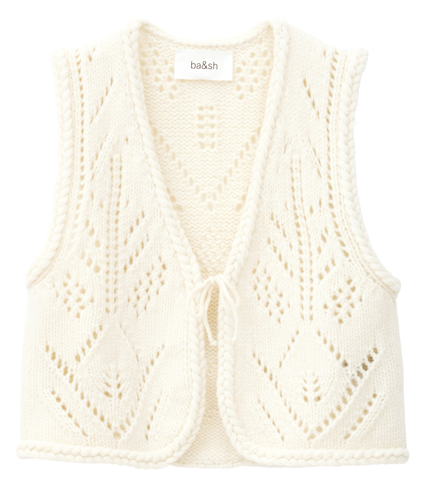Kort vest | wolblend BA&SH Beige