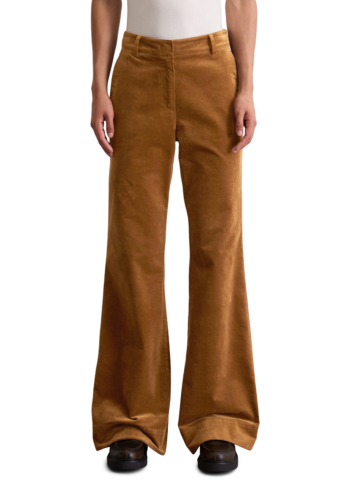Bootcut ribbroek MARC O'POLO Bruin