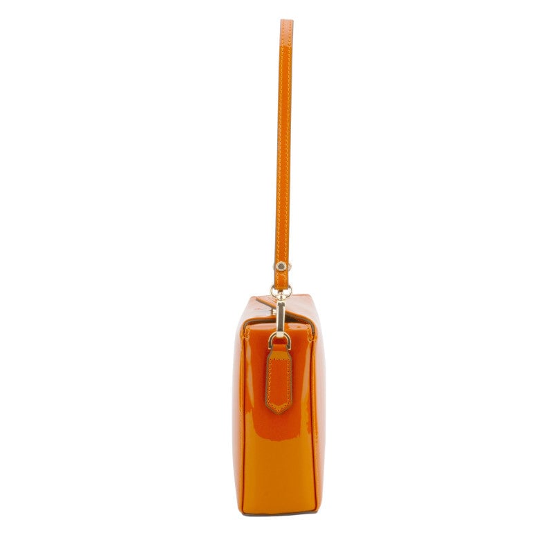 Shoulder bag - synthetic and leather POURCHET Orange