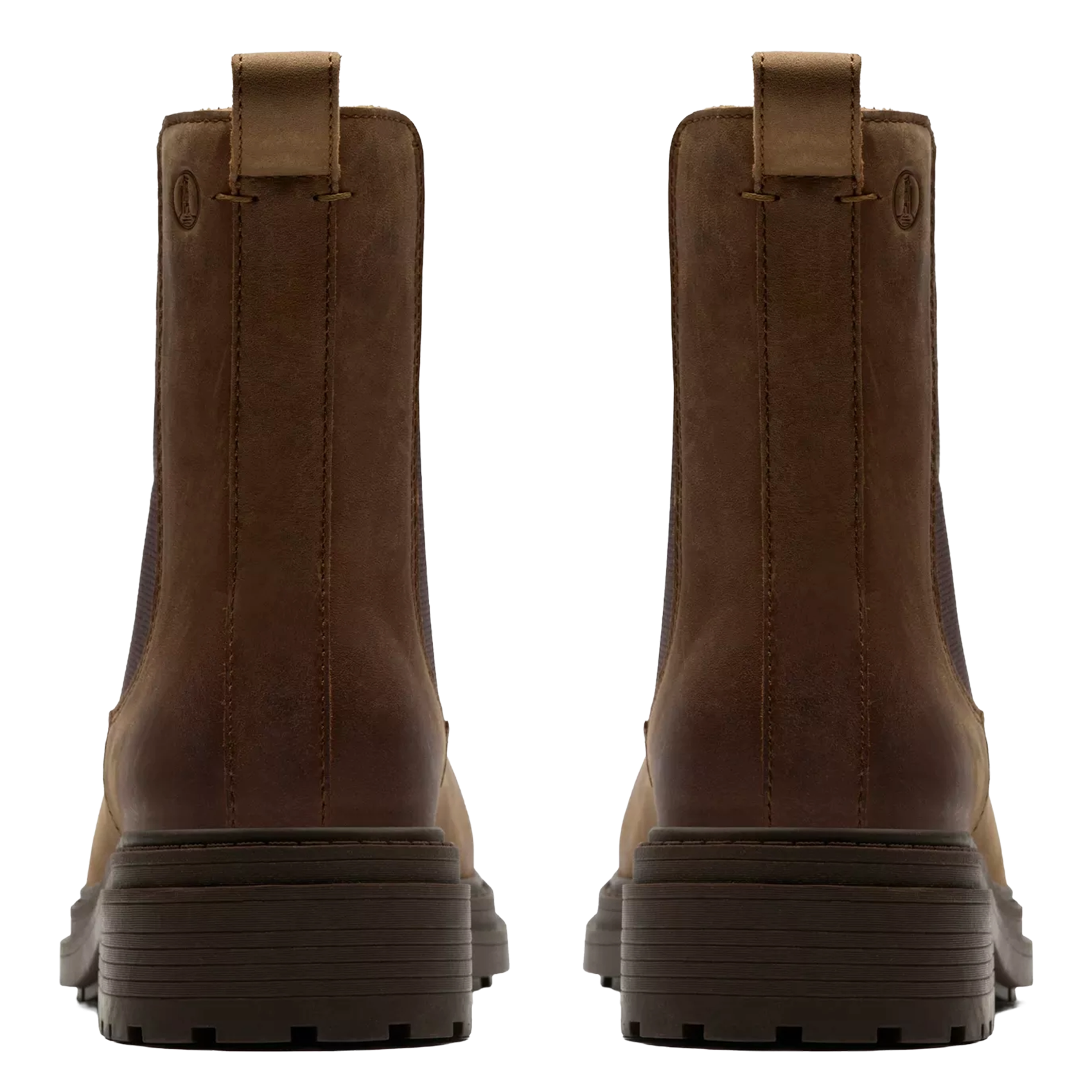 Boots Chelsea en cuir vieilli CLARKS Marron