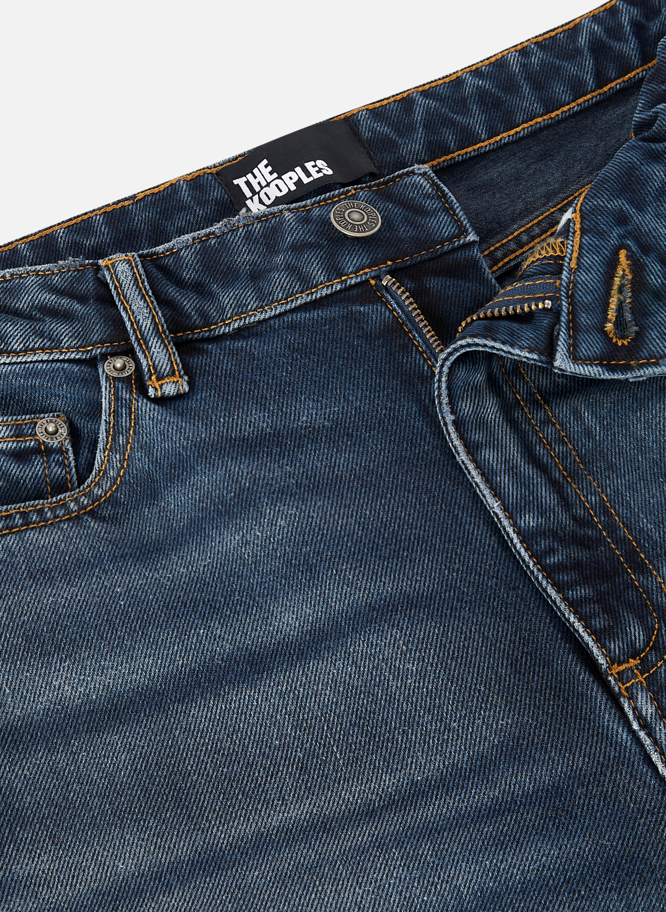 Straight cotton-blend pants THE KOOPLES Blue