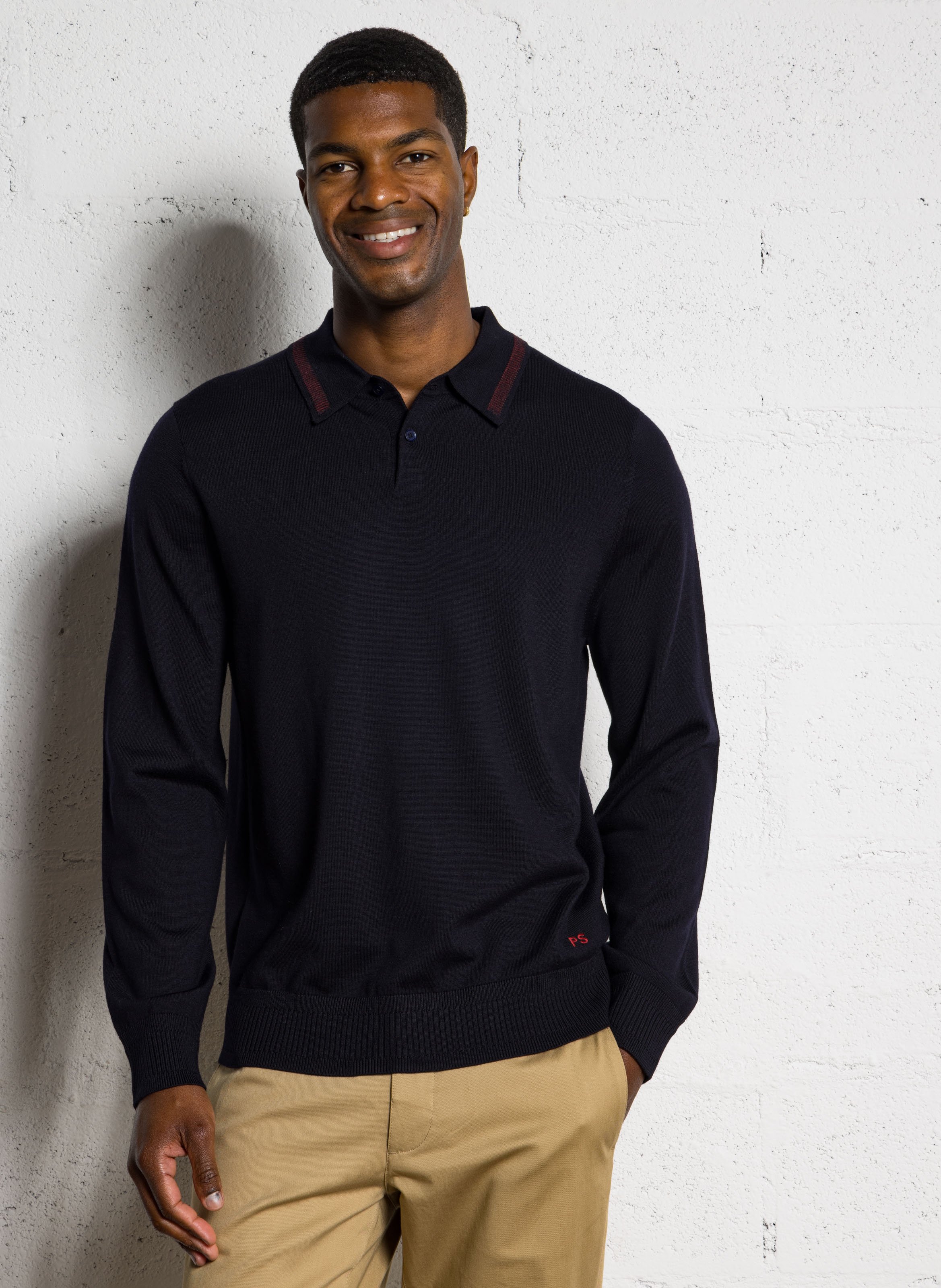 Straight-leg wool polo shirt PAUL SMITH