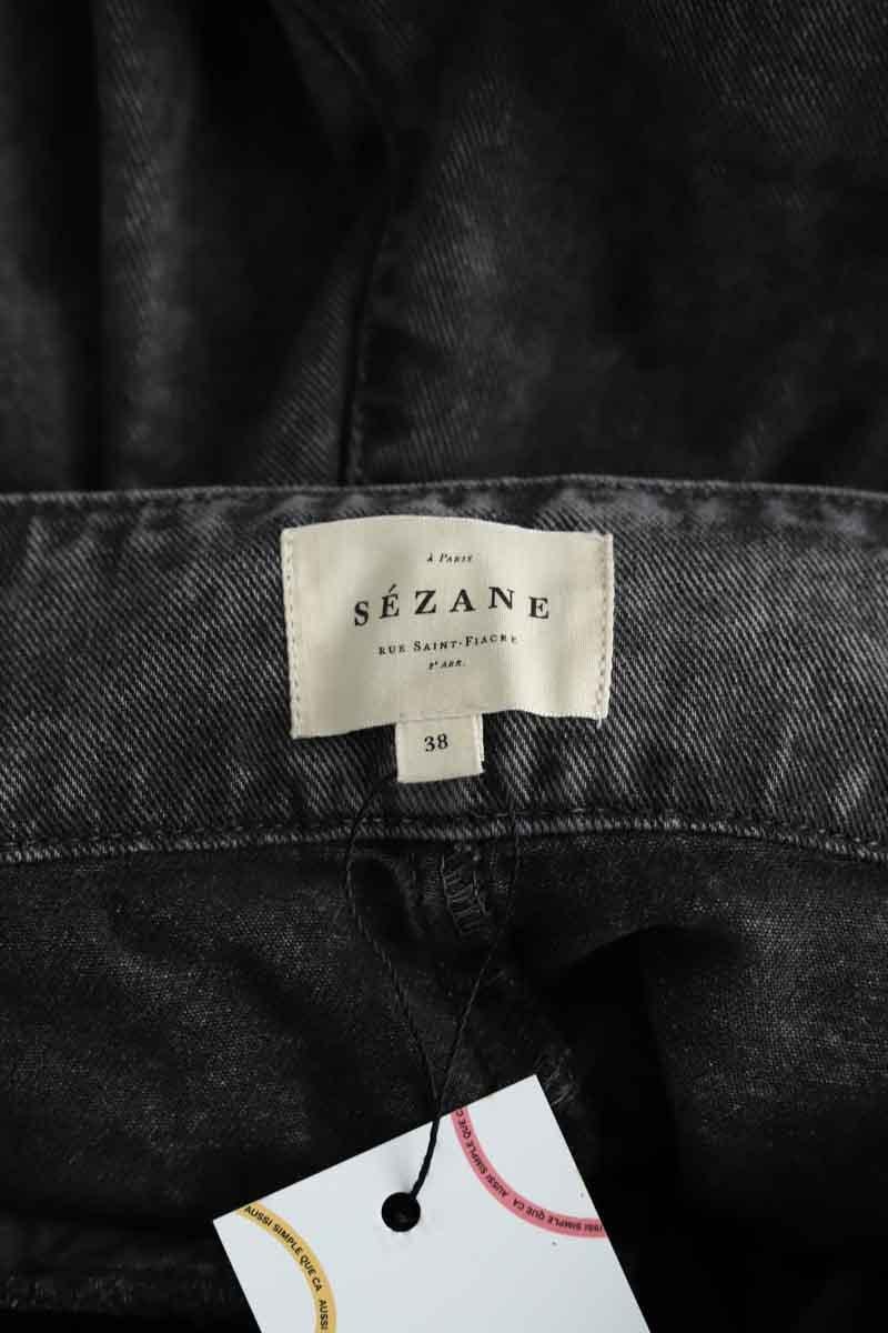 Cropped slim jeans with studs SEZANE - Seconde main Black